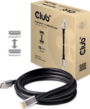 4m DisplayPort > DisplayPort 1.4 Stecker/ Stecker schwarz Club3D