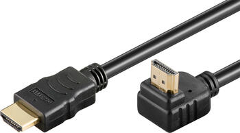 5m High-Speed 1.4 HDMI-Kabel gewinkelt stecker/ stecker mit Ethernet für 4k/30Hz schwarz