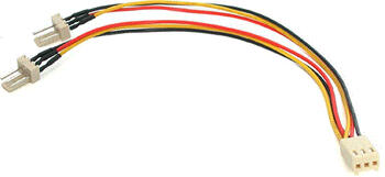 0,15m StarTech Molex 3pin Y-Kabel für Lüfter 