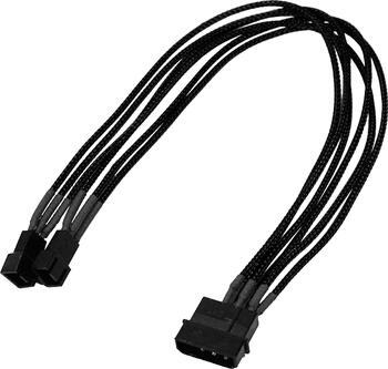 0,3m Nanoxia 4-Pin-Molex auf 2x 3-Pin-Lüfter, sleeved 