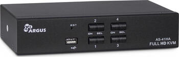 Inter-Tech AS-41HA HDMI Tastatur/Video/Maus (KVM)-Switch Schwarz