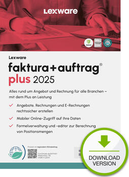 Lexware Faktura+Auftrag Plus 2025 - Abo-Vertrag, ESD 