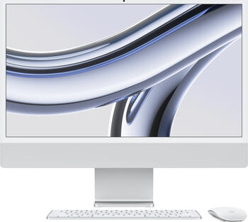 Apple iMac 24, silber, M3 - 8 Core CPU / 10 Core GPU, 8GB RAM, 256GB SSD