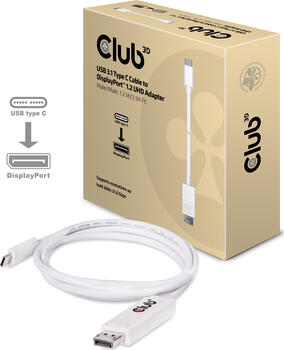 CLUB3D USB 3.1 Type C Cable to DisplayPort 1.2 UHD Adapter