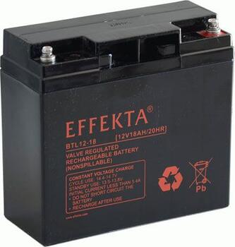 Effekta zbh. Akku 12V/ 18Ah,10-Jahresbatterien, F13/M5 Schraubanschluss