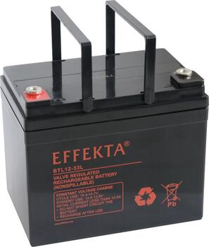 Effekta zbh. Akku 12V/ 33Ah,10-Jahresbatterien, F11/M6 Schraubanschluss