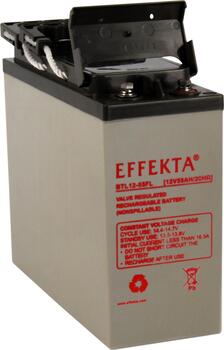 Effekta zbh. Akku 12V/ 55Ah, 10-Jahresbatterien, M6 Schraubanschluss, Kontaktfläche Ø 16mm