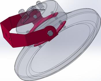 Synergy 21 LED Spot Pendelleuchte UFO zub. Wandhalterung für UFO size S Bügel kurz