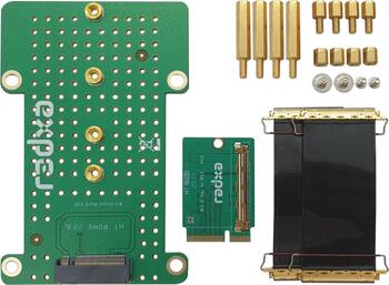 Radxa ROCK 5A zbh. M.2 Adapter with E-Key board to IPEX