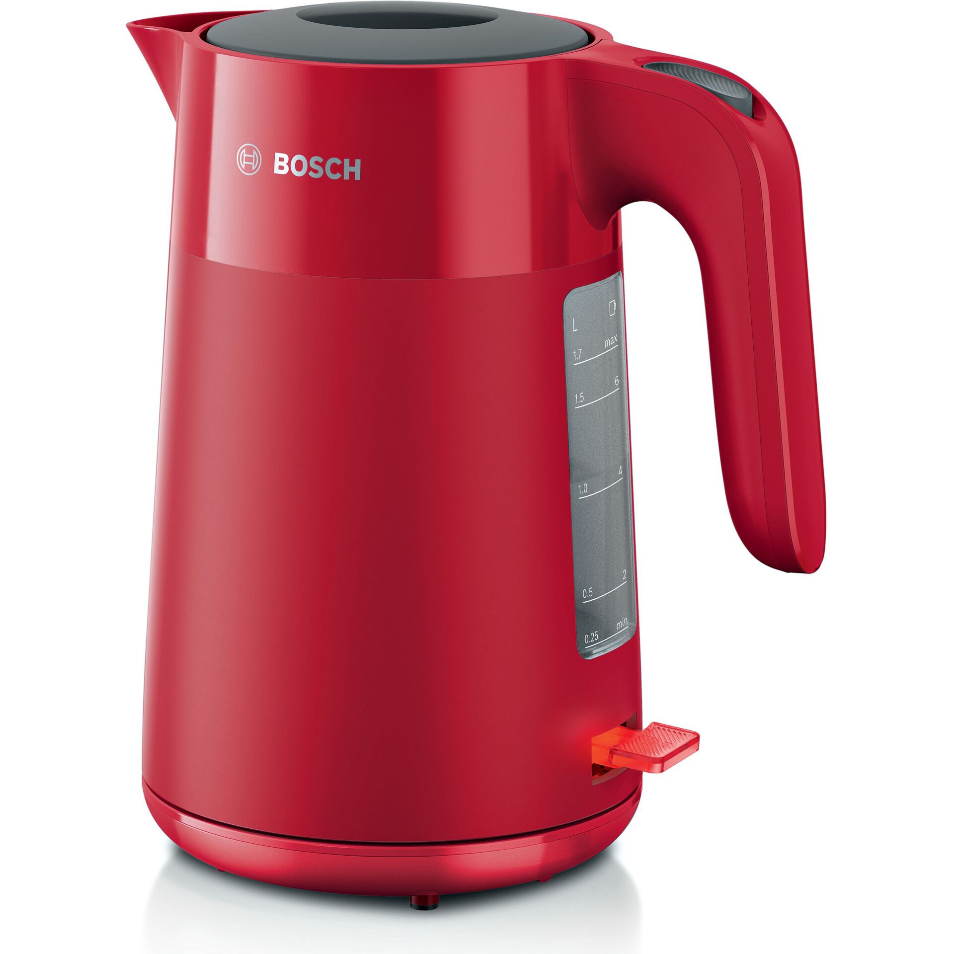 Bosch TWK2M164 Wasserkocher 1,7 l 2400 W Schwarz, Grau, Rot