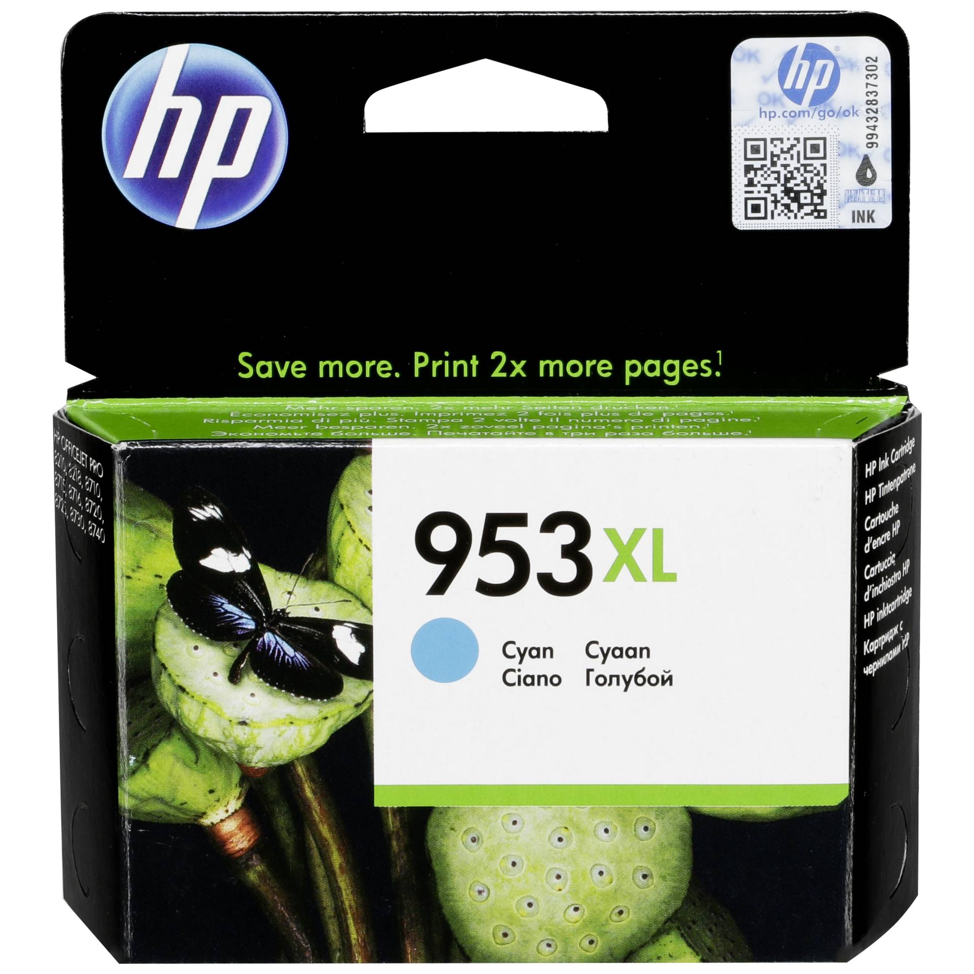 HP 953 XL Tinte cyan 