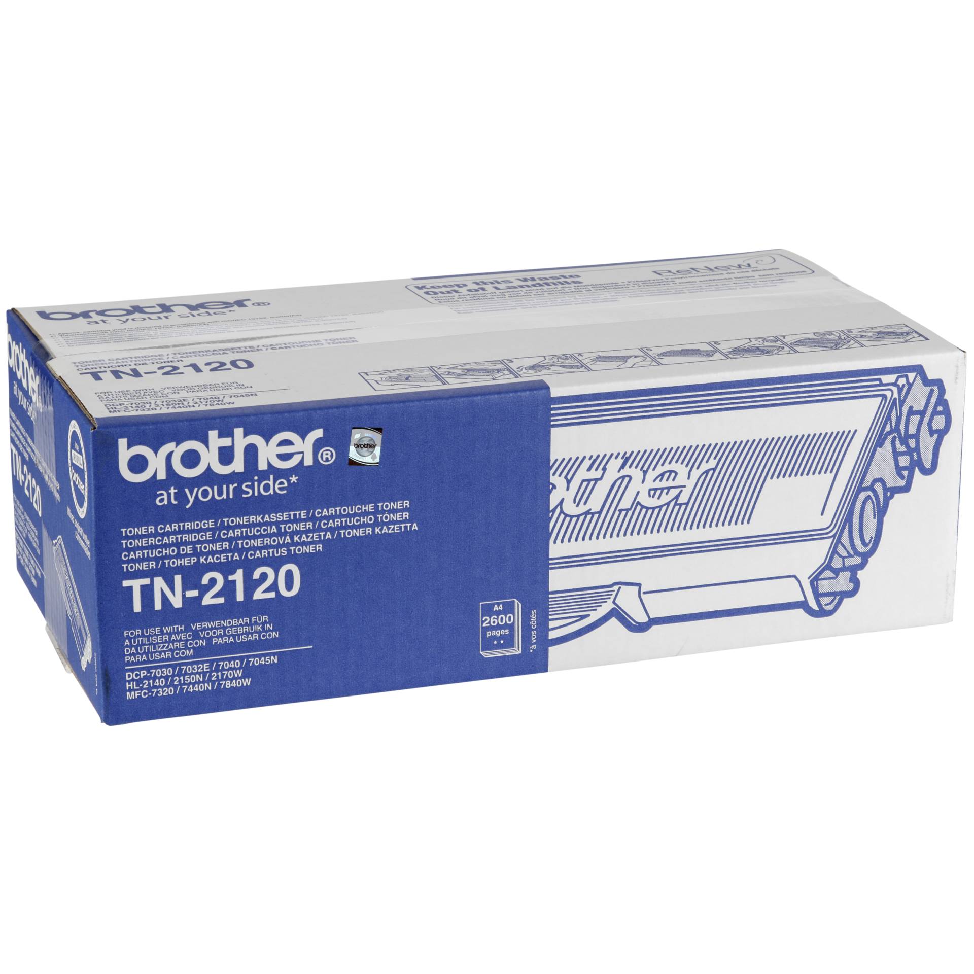 Brother TN-2120 Toner schwarz Original 2600 Seiten