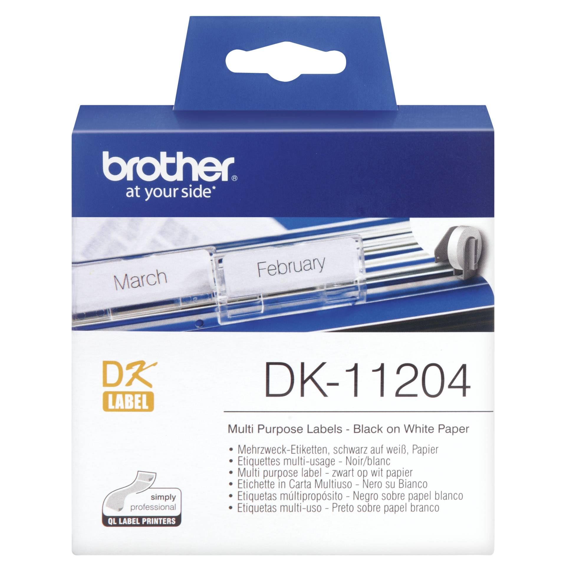 Brother DK-11204 Etiketten 