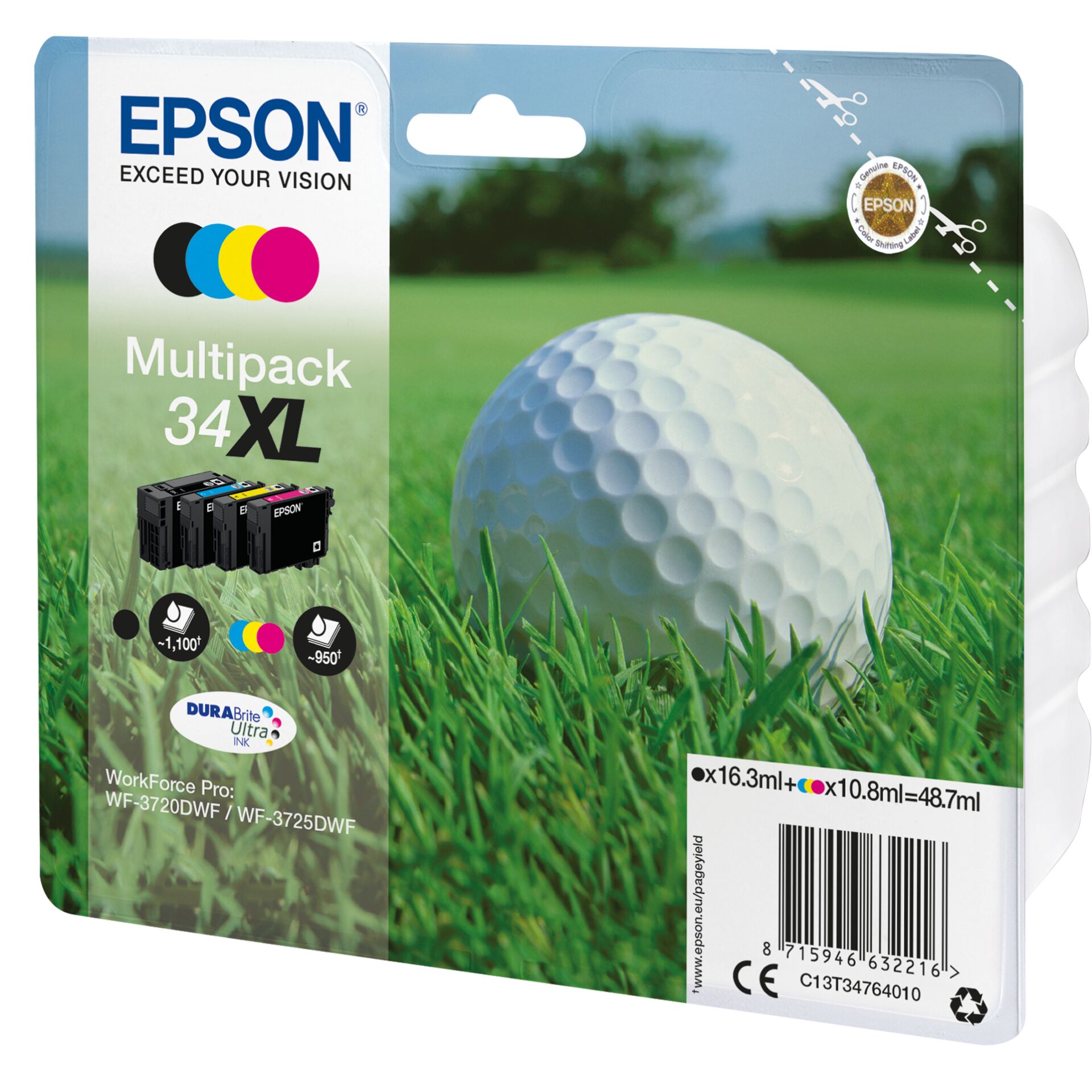 Epson Tinte 34 XL Multipack, Original 