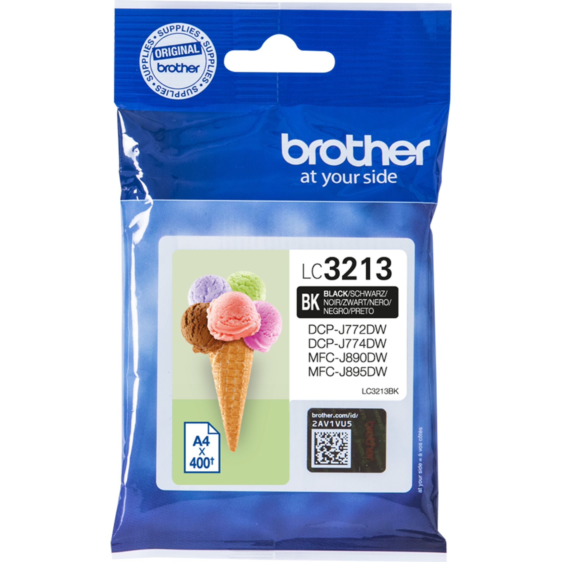 Brother Tinte LC3213BK schwarz 