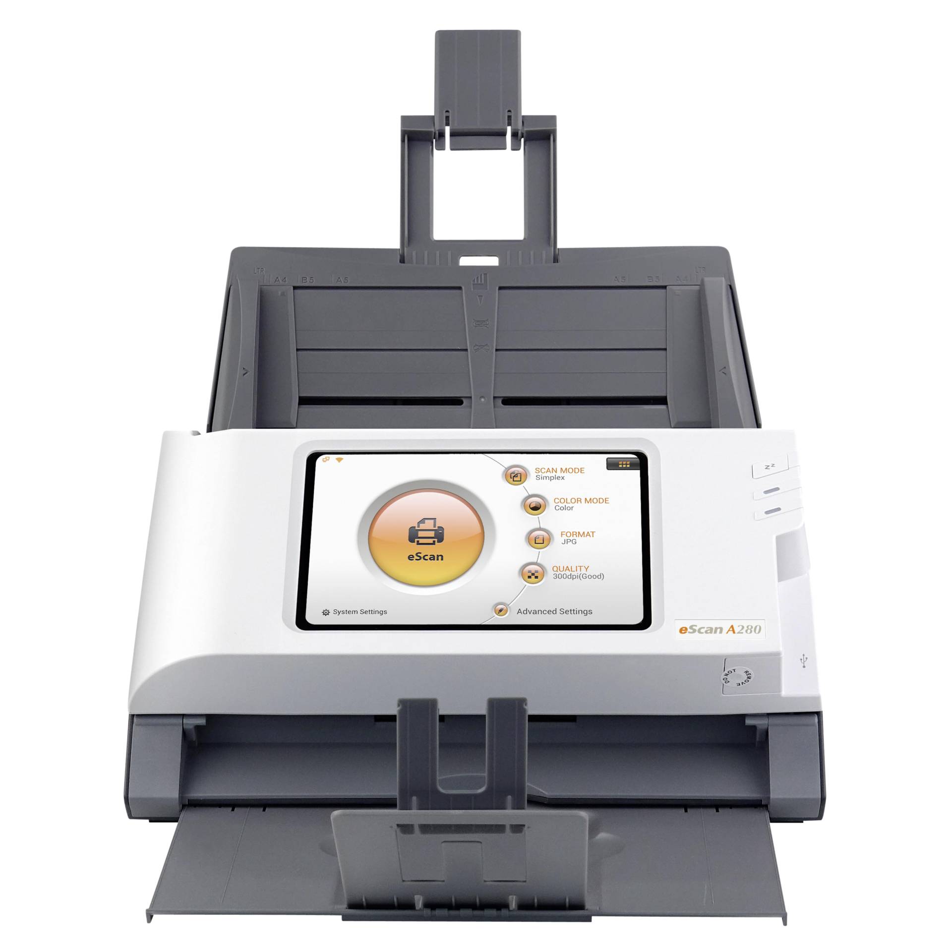 Plustek eScan A280 Enterprise ADF-Scanner 600 x 600 DPI A4 Schwarz, Weiß