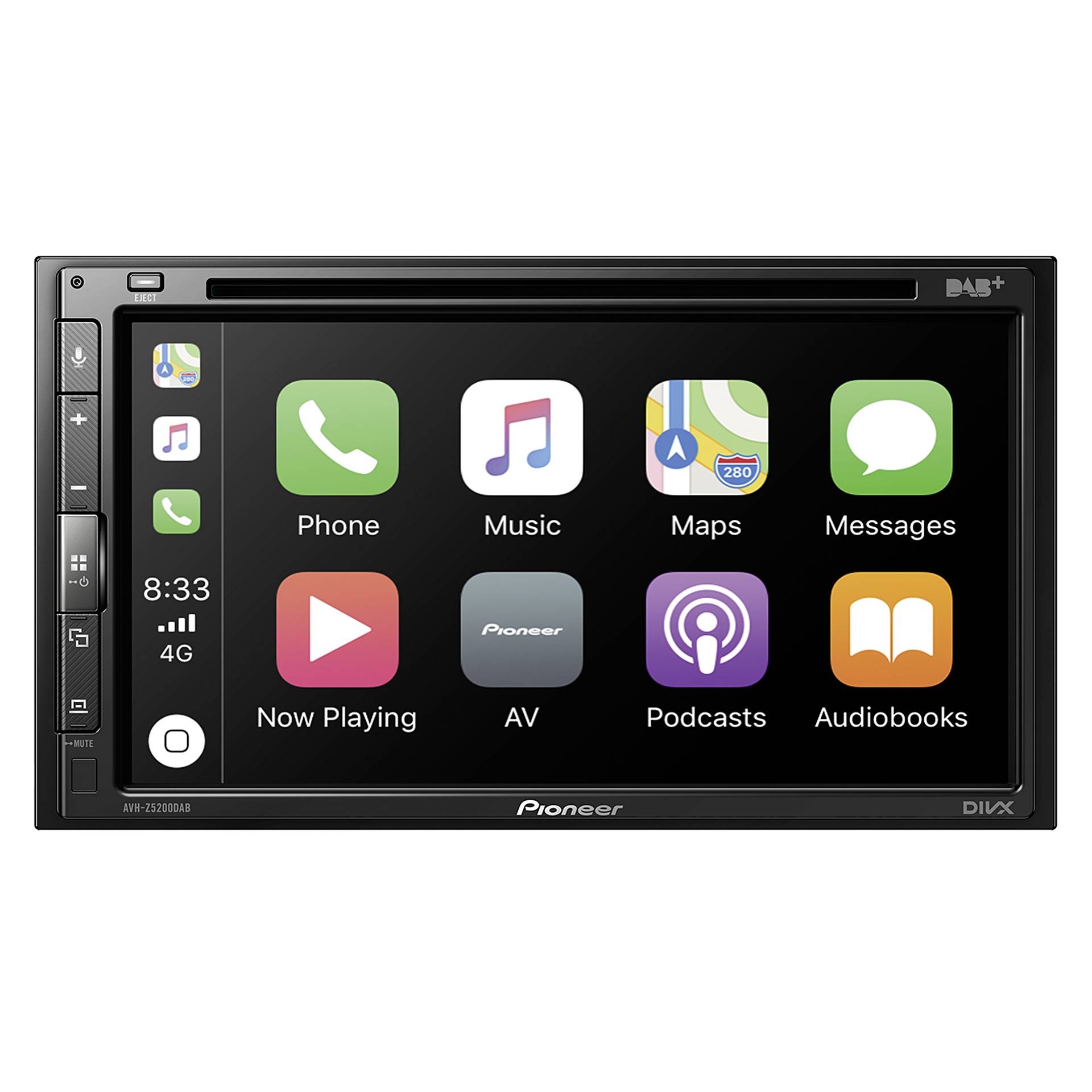 Pioneer AVH-Z5200DAB Auto Media-Receiver Schwarz Bluetooth