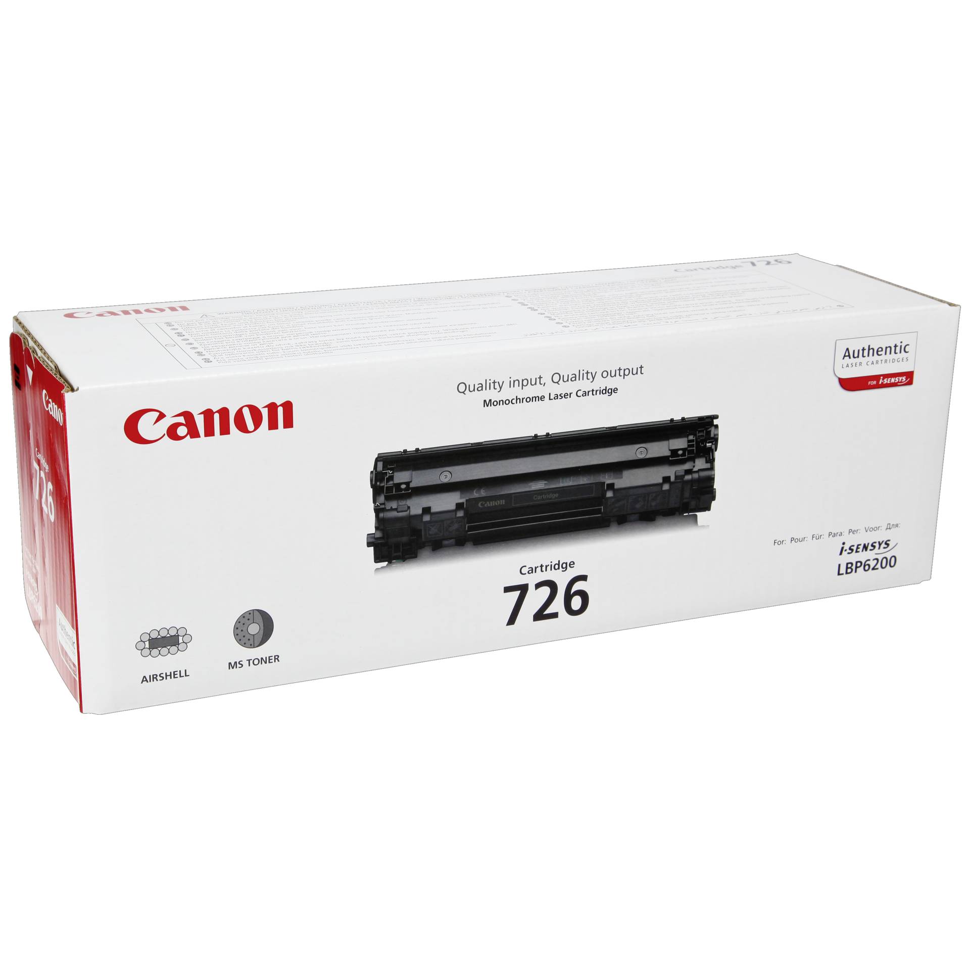 Canon CRG-726 Toner schwarz originaler Canon-Toner 