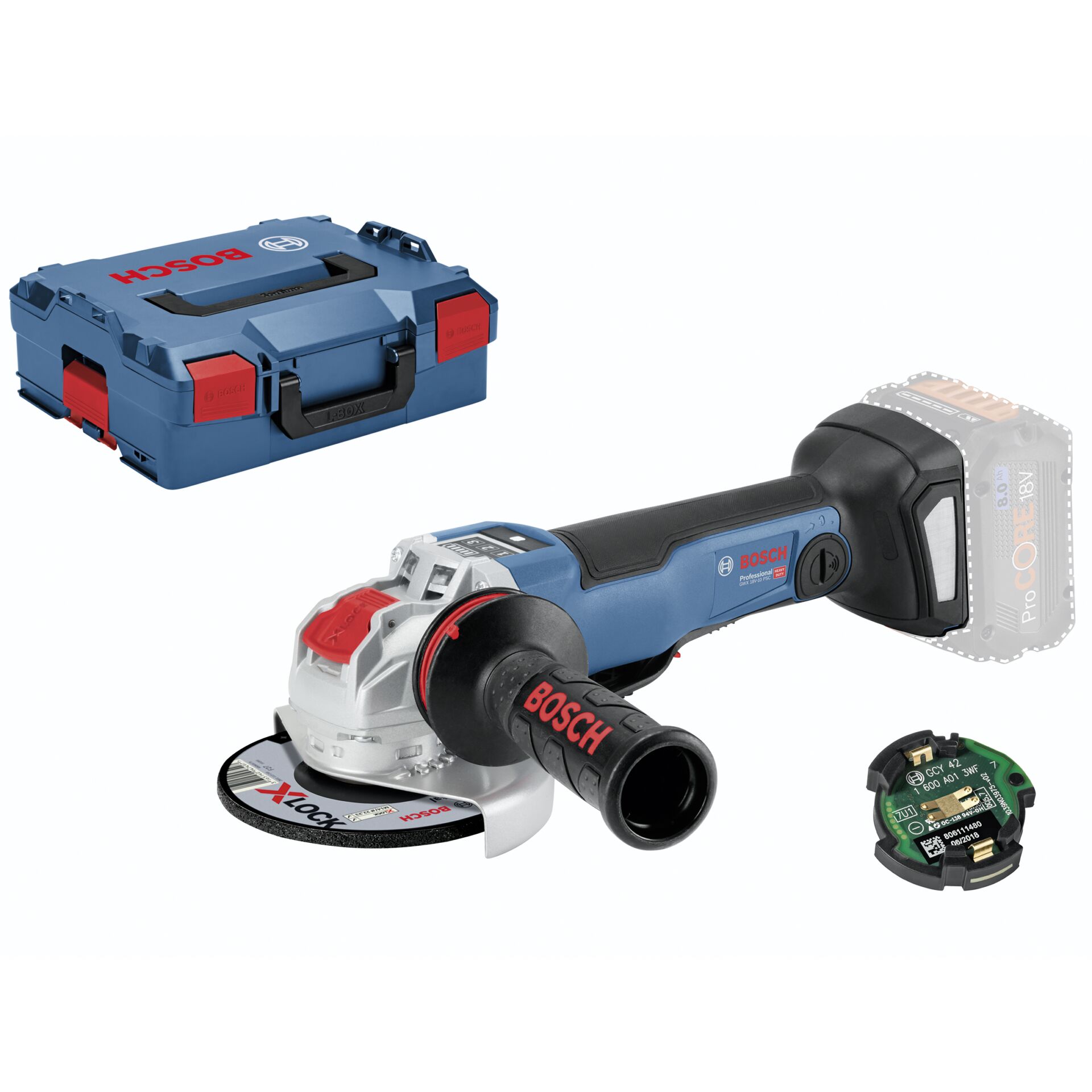 Bosch GWX 18V-10 PSC Professional Winkelschleifer 12,5 cm 9000 RPM 2 kg