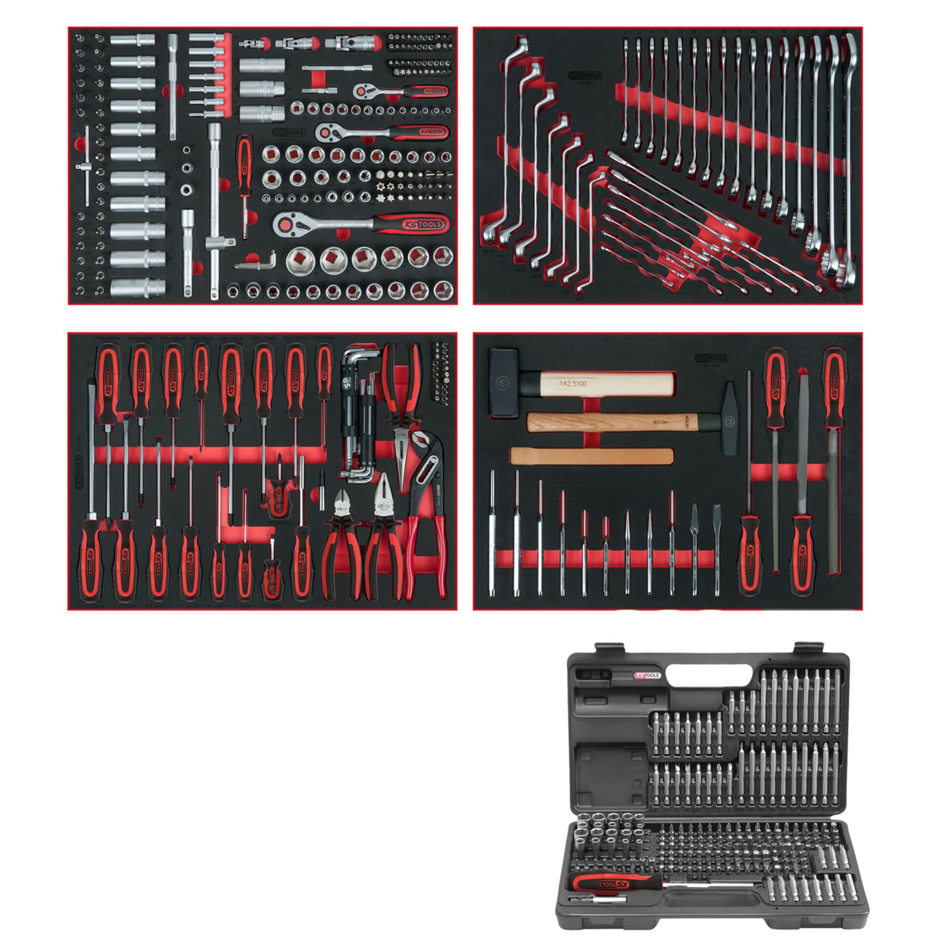 KS Tools Universal Systemeinlagen-Satz 713.0515