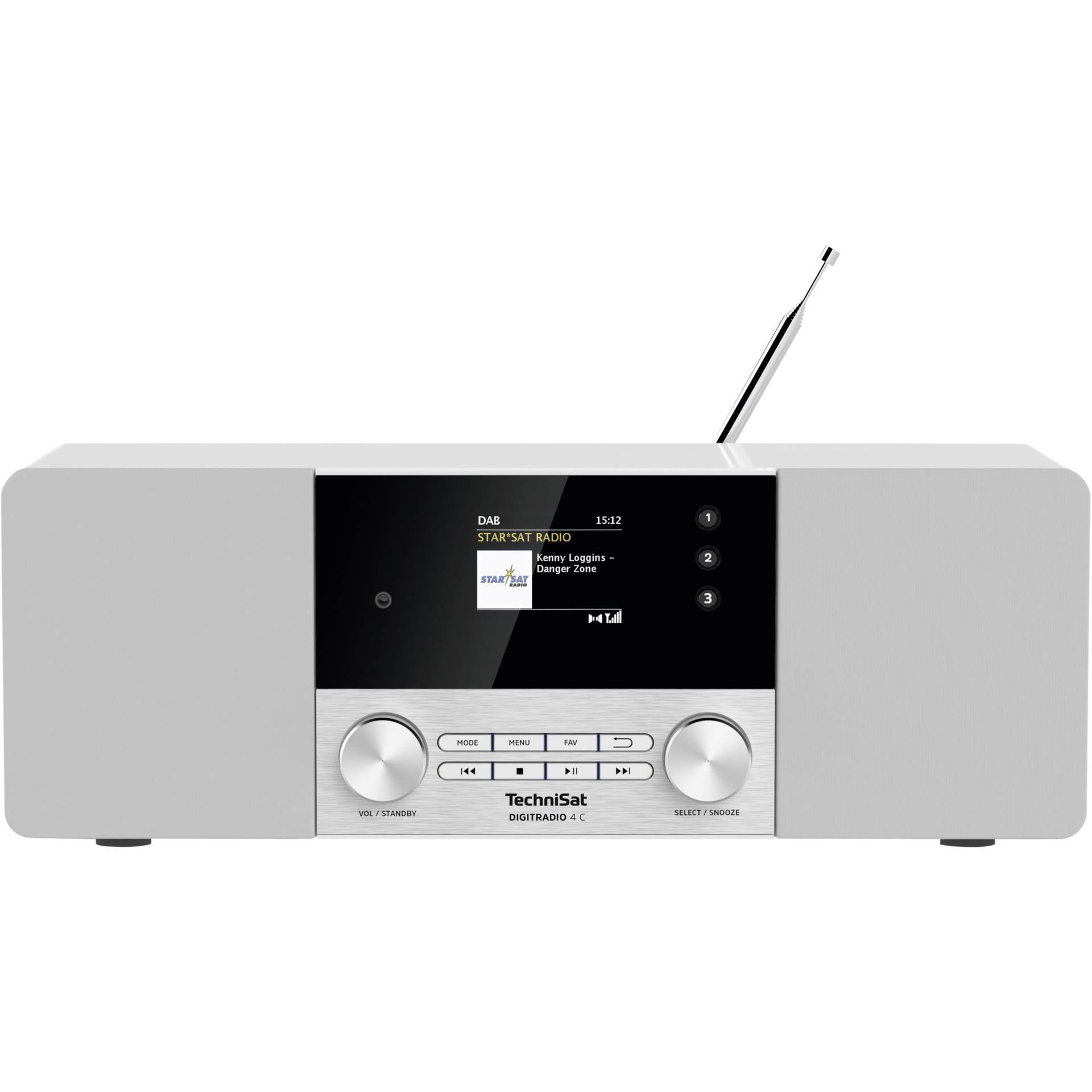 TechniSat DigitRadio 4 C Analog & Digital 20 W DAB+, FM Silber Playback MP3