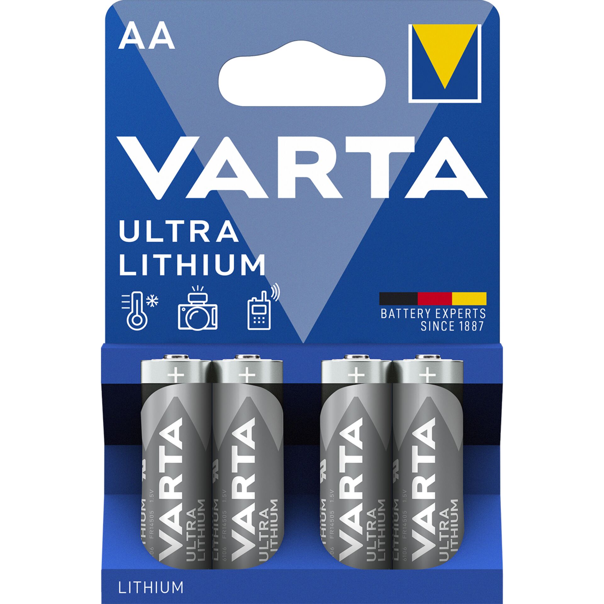 Varta Lithium Mignon AA, 4er-Pack 