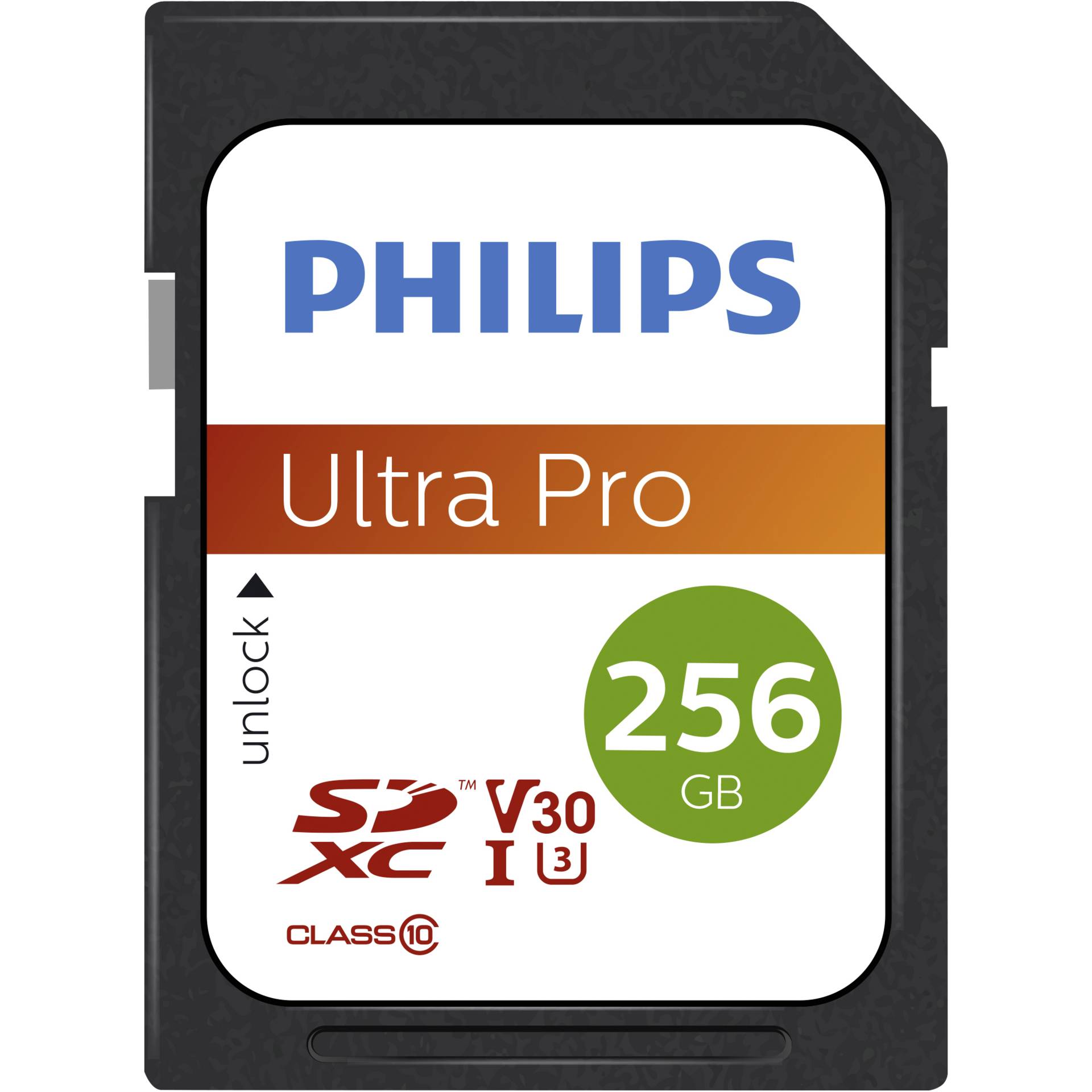 256 GB Philips Ultra Pro SDXC Speicherkarte, lesen: 100MB/s 