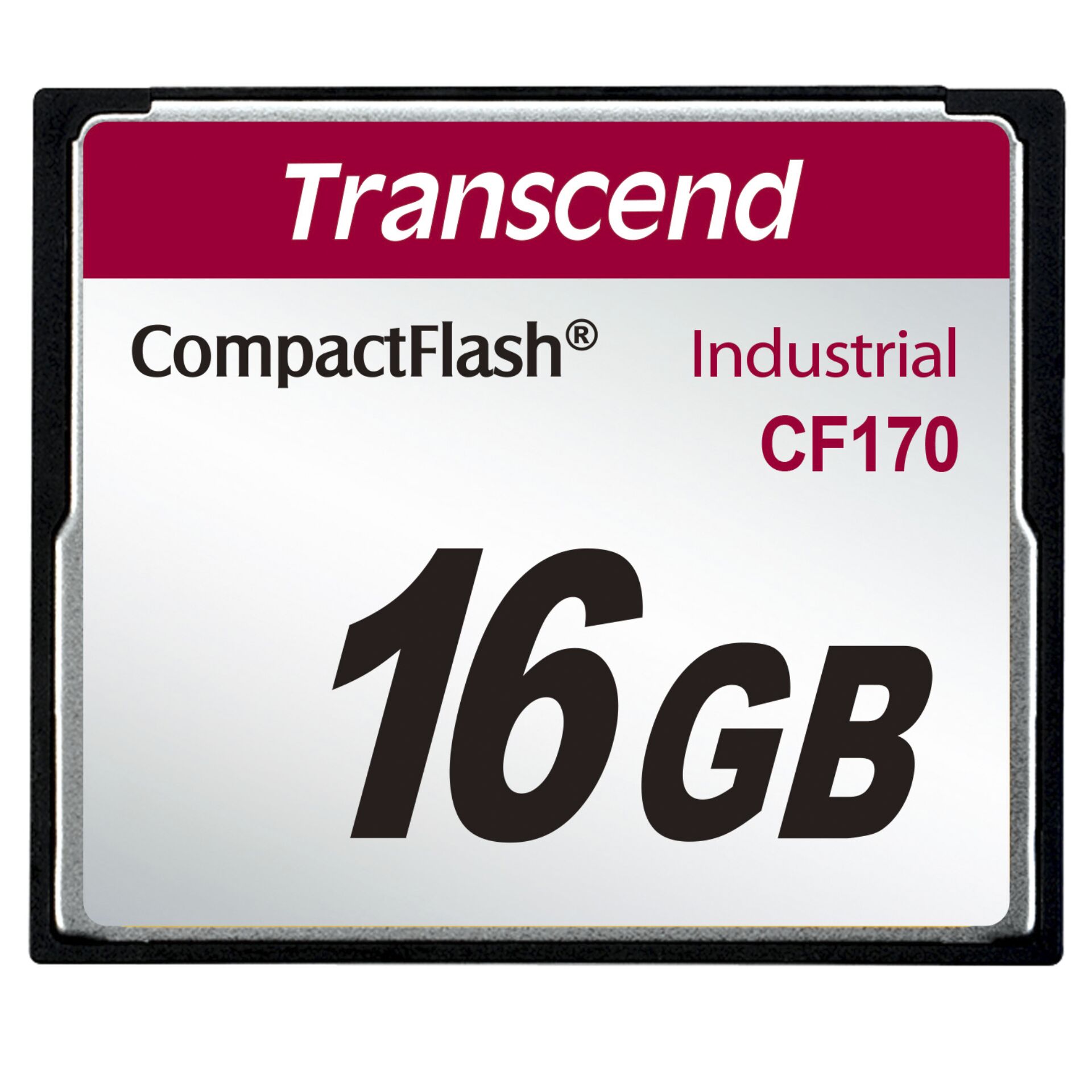 16 GB Transcend Industrial 170x CompactFlash Card Speicherka lesen: 90MB/s, schreiben: 60MB/s