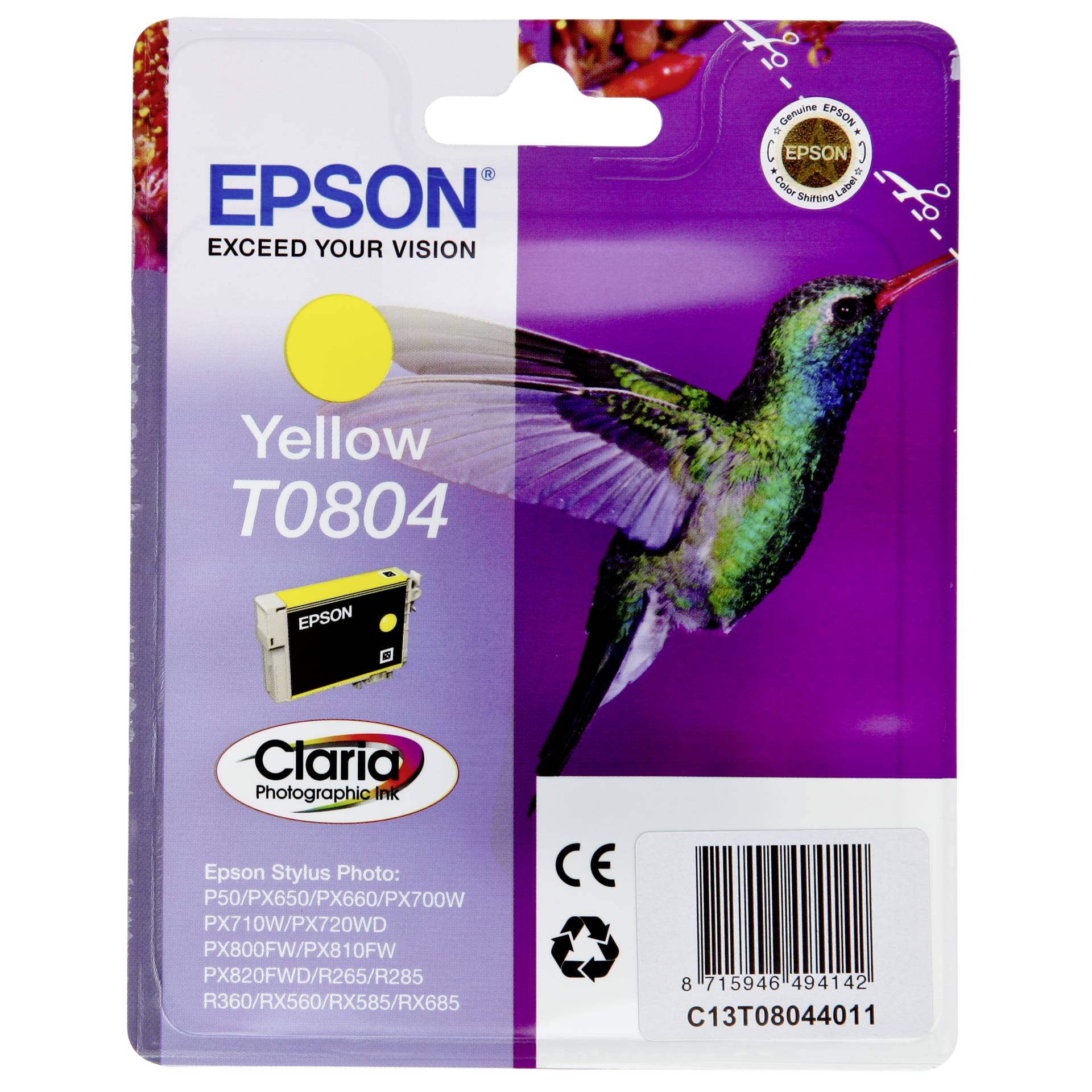 Epson T0804 Tinte gelb 