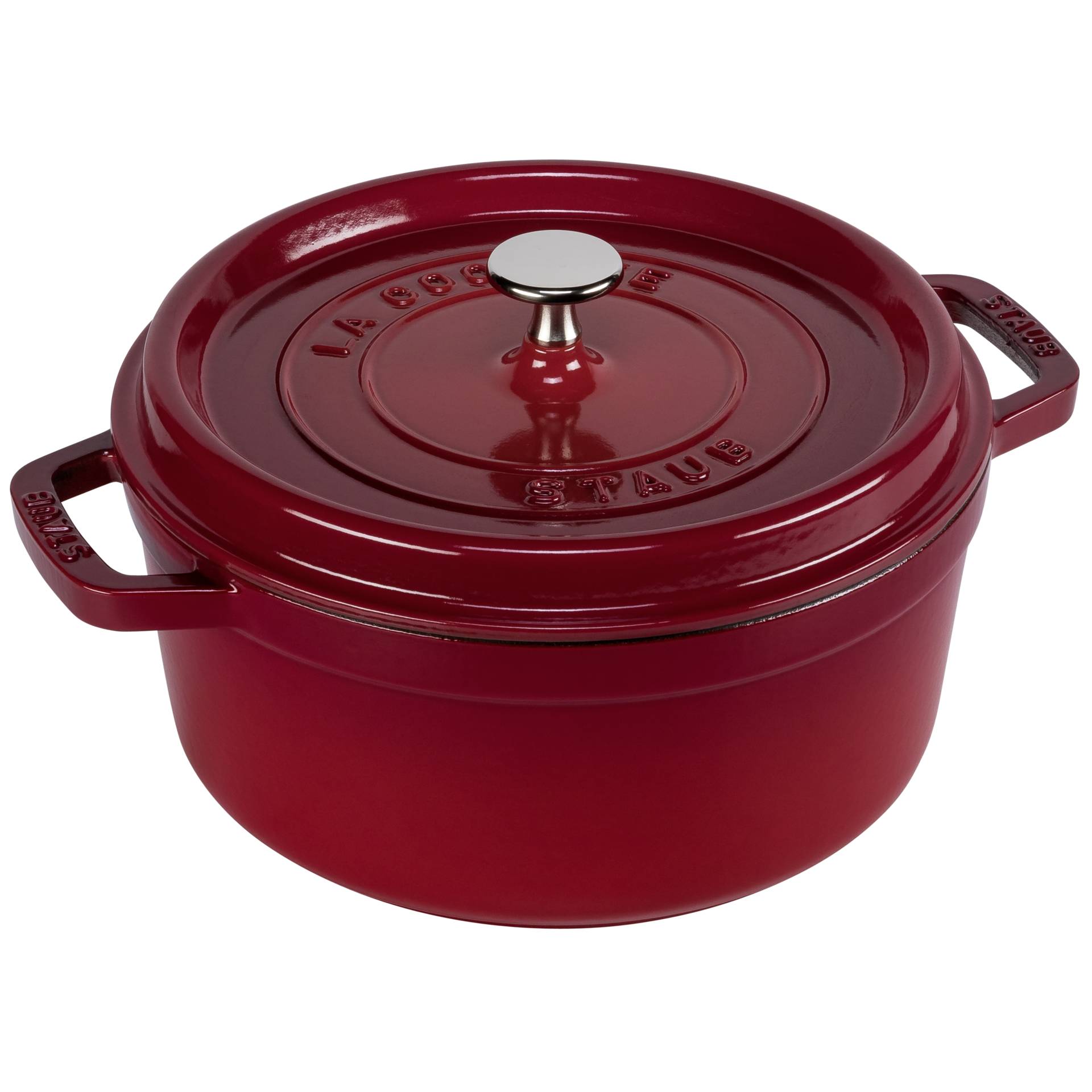 Staub La Cocotte 24cm rund, Kirsch-rot, Gusseisen