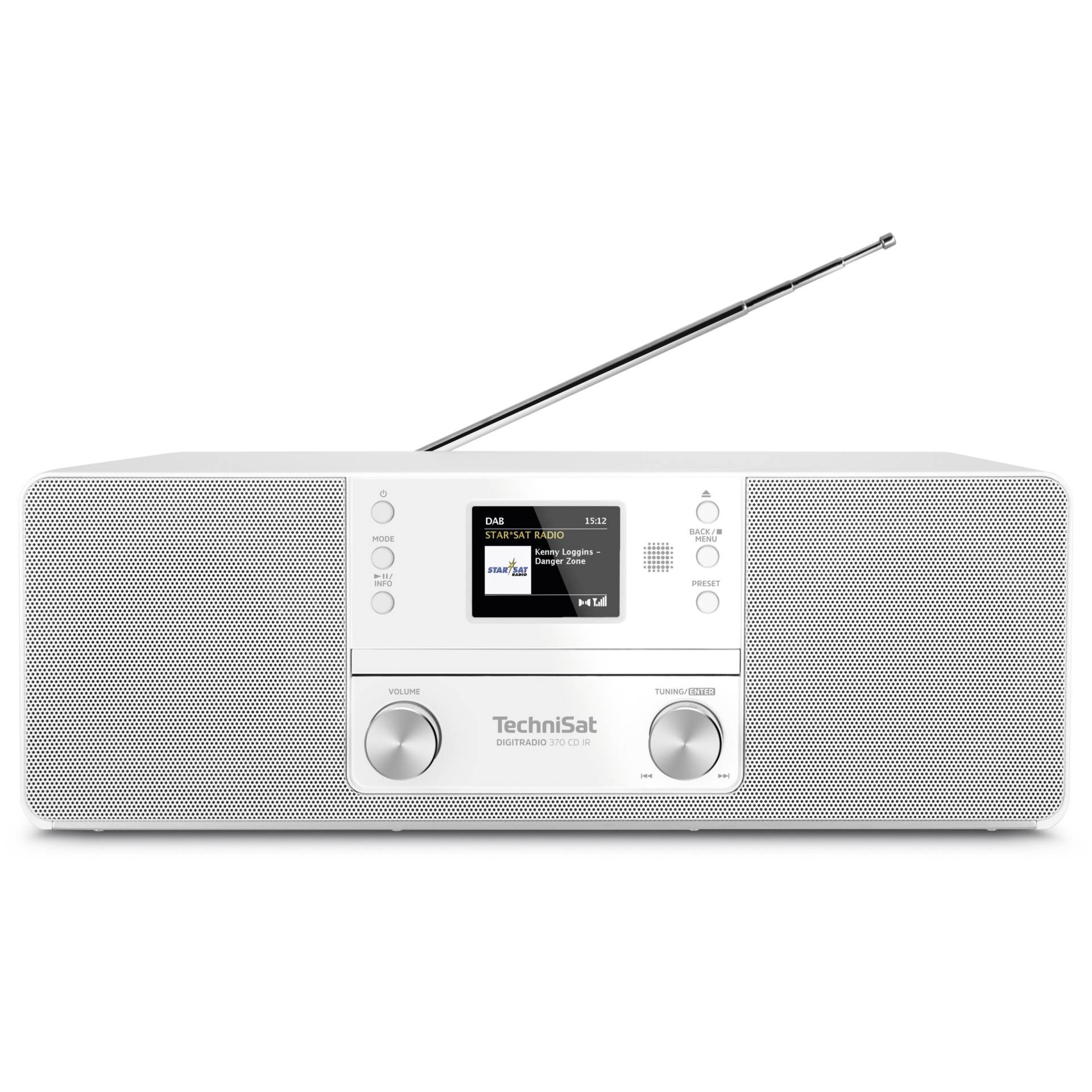 TechniSat DIGITRADIO 370 CD IR Home-Audio-Minisystem 10 W Weiß