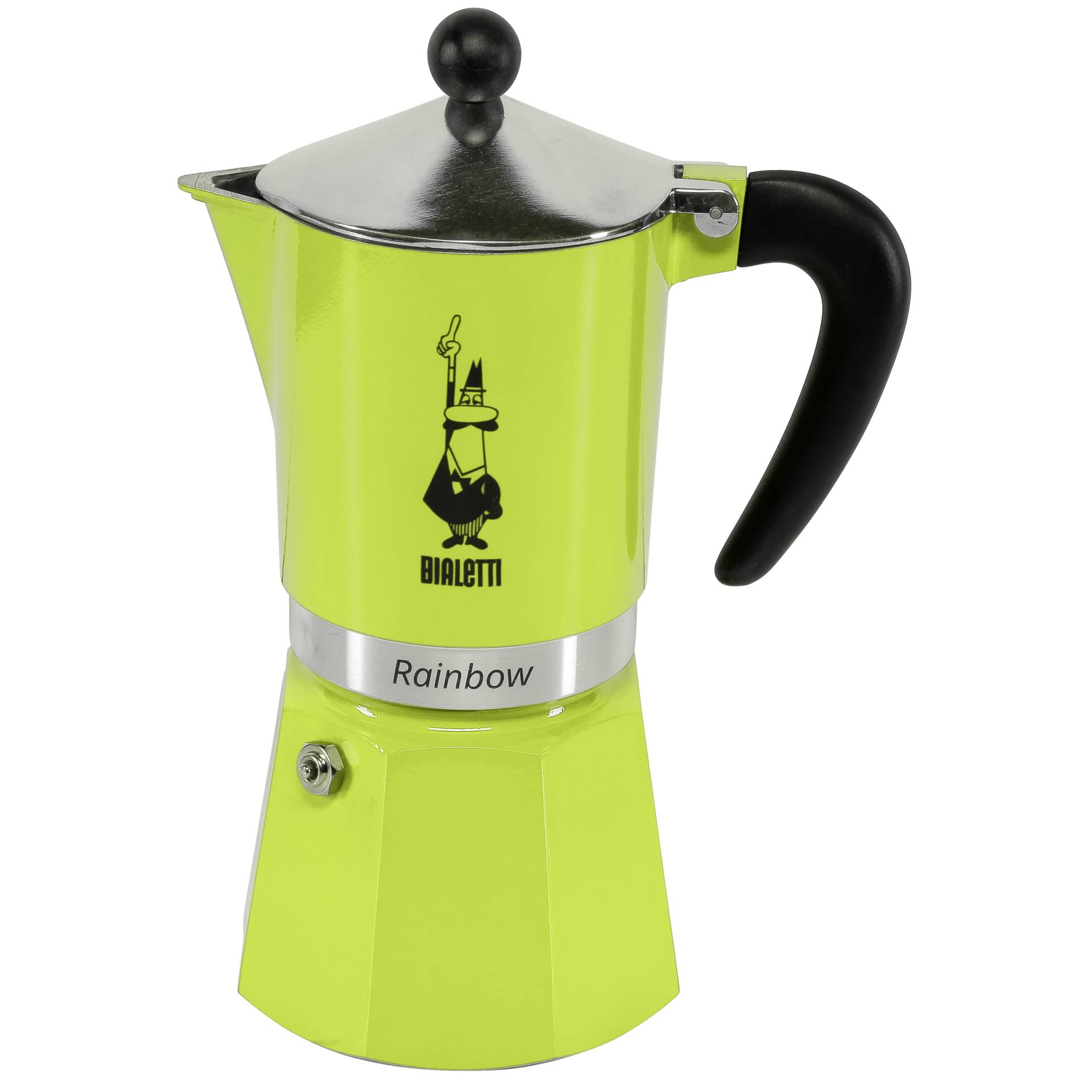 Bialetti Rainbow 6 Tassen Espressokanne grün 6 Tassen Kapazität: 6 Tassen/0,27 Liter