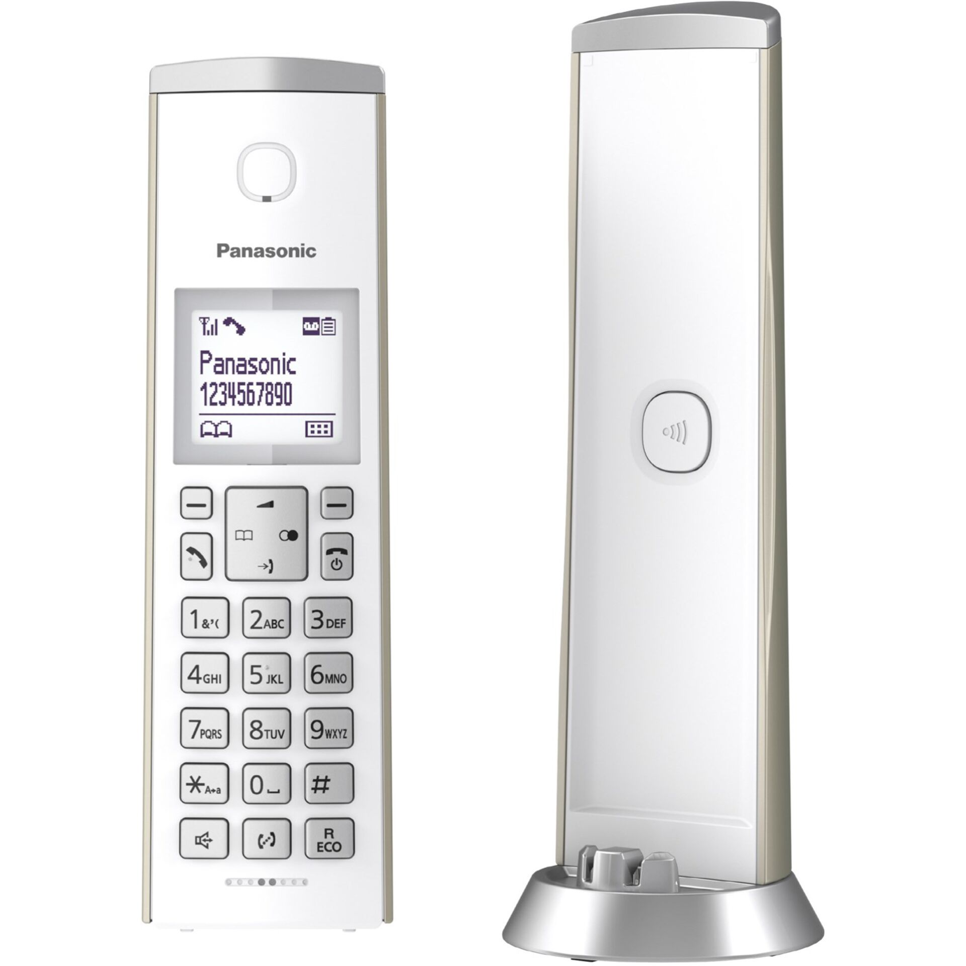 Panasonic KX-TGK220 gold, Analogtelefon mit Anrufbeantworter