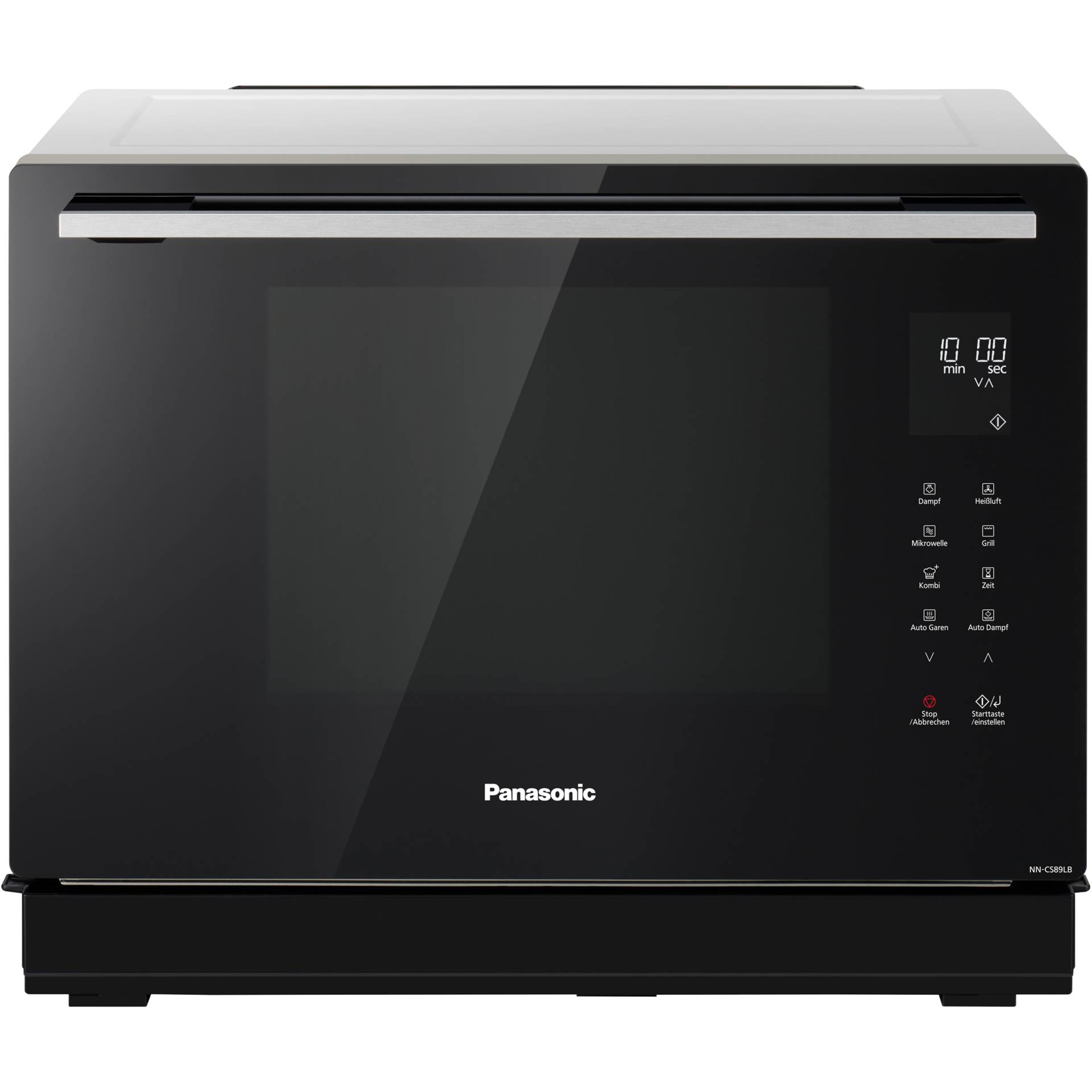 Panasonic NN-CS89LB Schwarz, Edelstahl Kombi-Mikrowelle Arbeitsplatte 31 l 1000 W