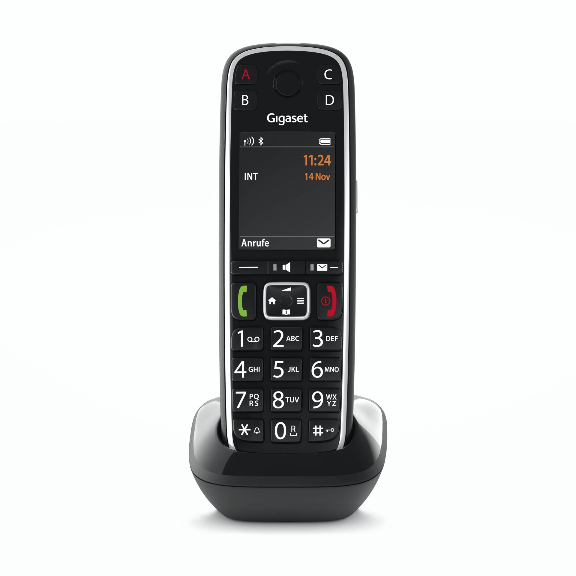 Gigaset E720HX Analoges/DECT-Telefon Anrufer-Identifikation Schwarz