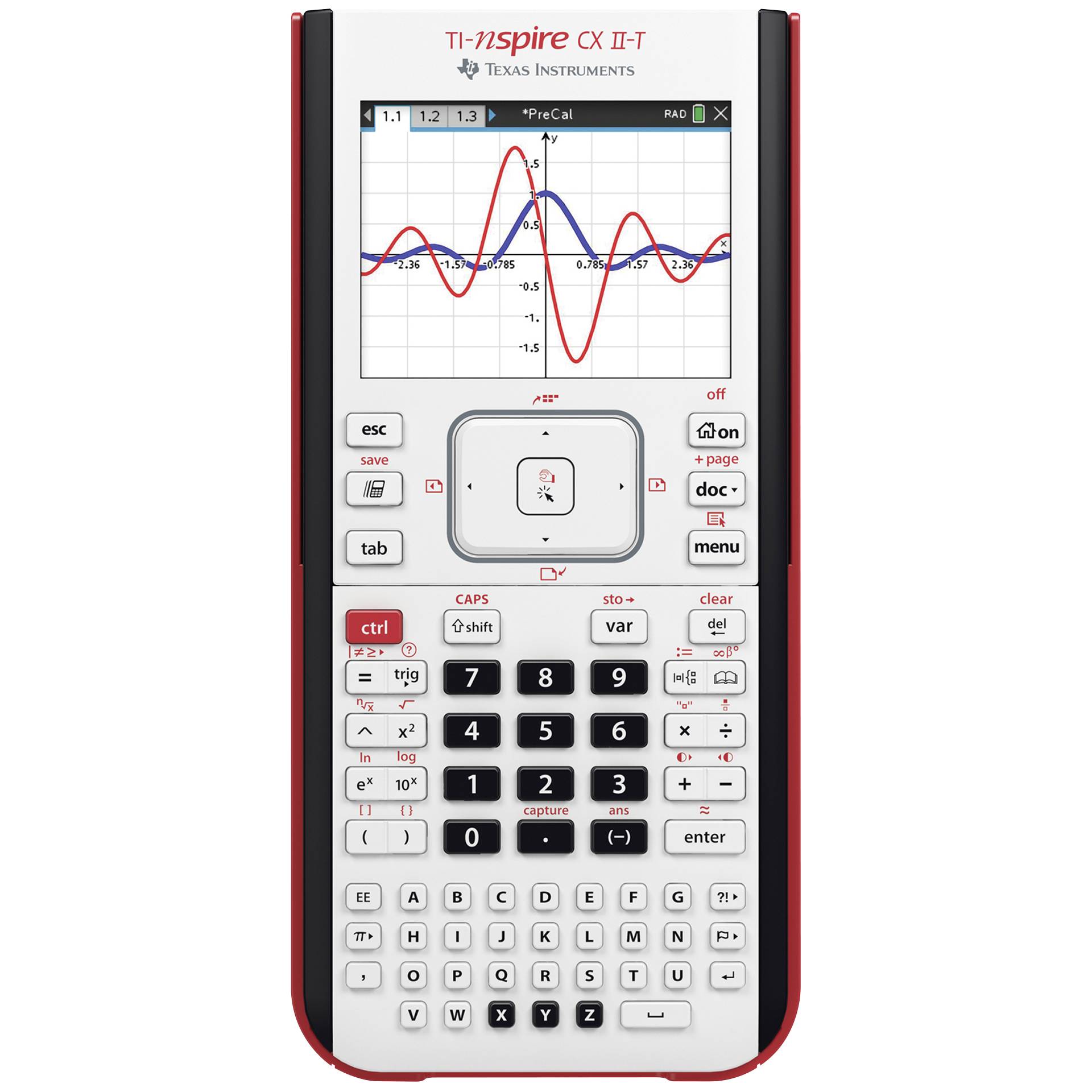 Texas Instruments TI-Nspire CX II-T Taschenrechner Tasche Grafikrechner Weiß