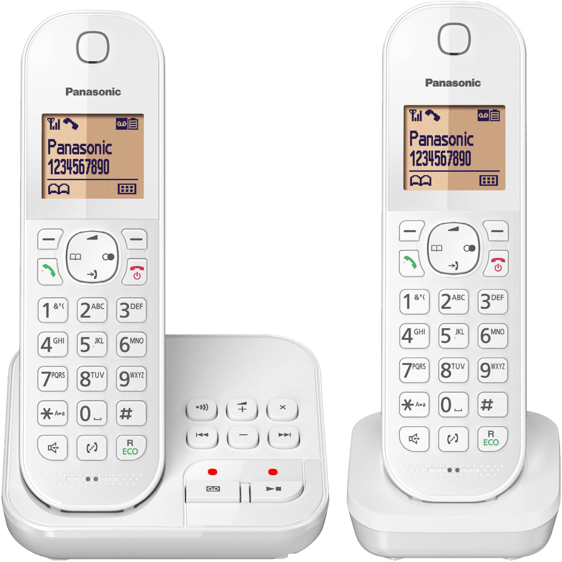 Panasonic KX-TGC422 DECT-Telefon Anrufer-Identifikation Weiß