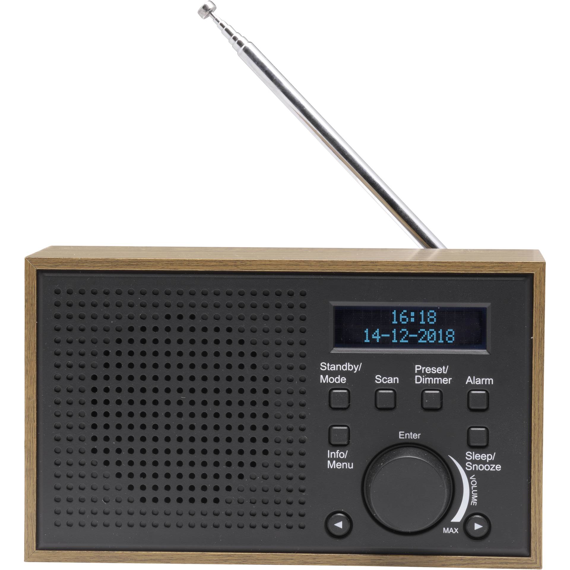 Denver DAB-46DARK GREY Radio Internet Analog & Digital Schwarz, Braun