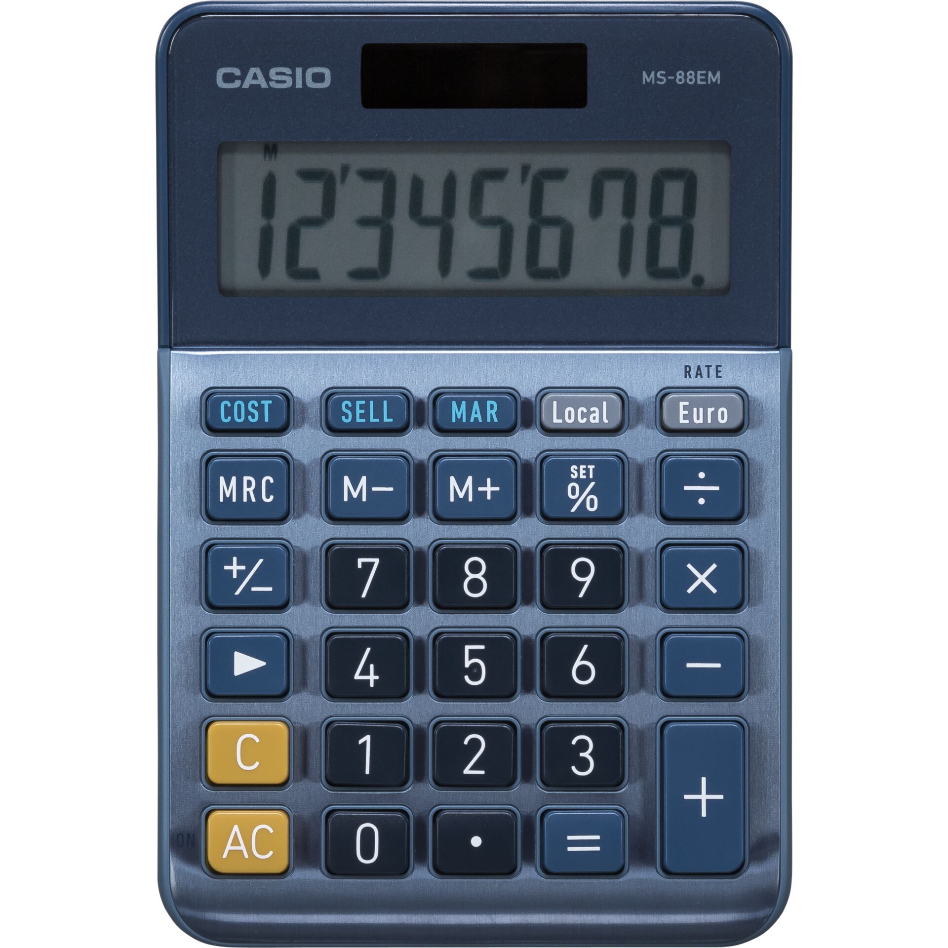 Casio MS-88EM Taschenrechner Desktop Display-Rechner Blau