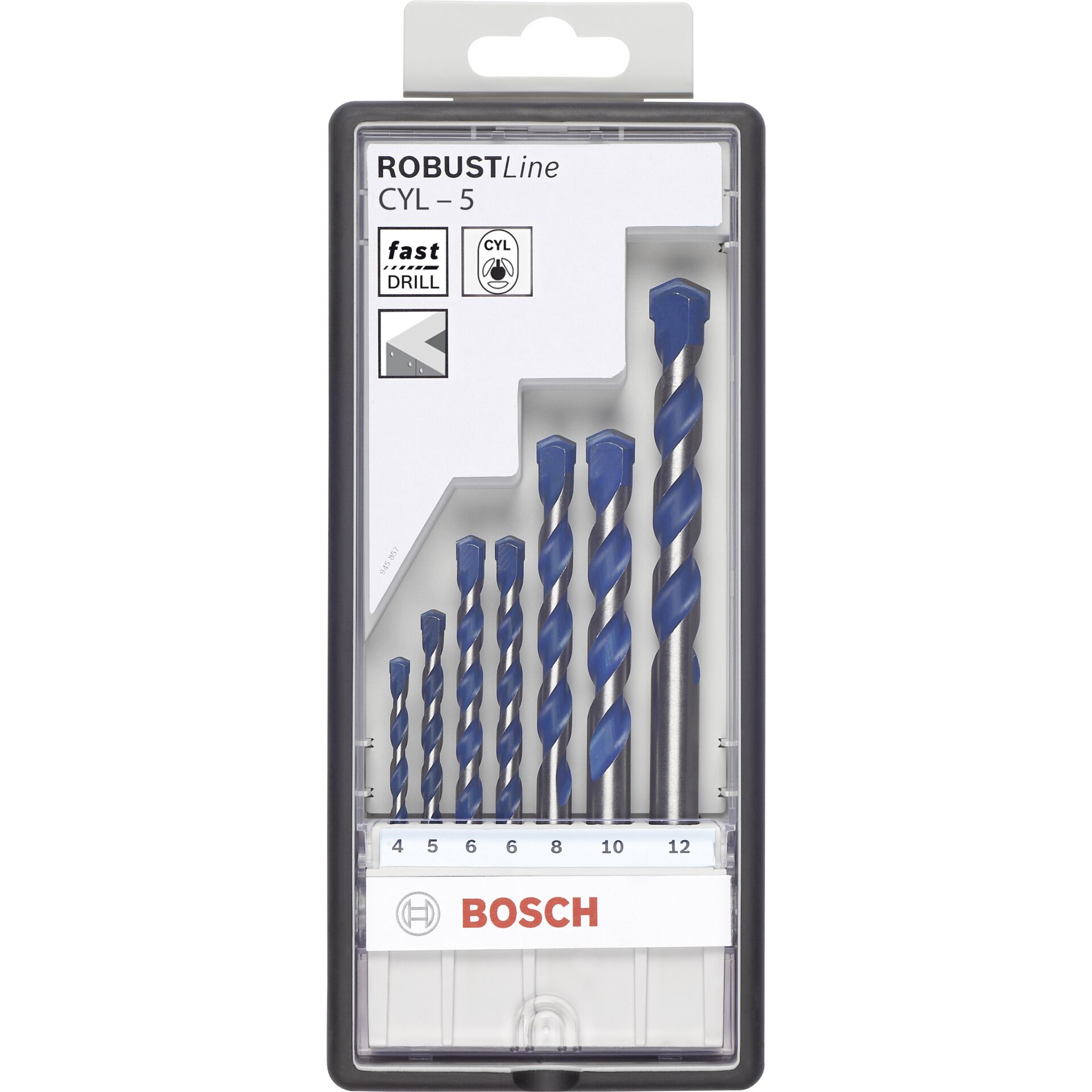 Bosch 7tlg. Robustline BetonbSet CYL-5:4-10mm