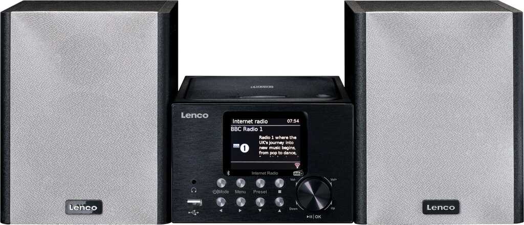 Lenco MC-250 Home-Stereoanlage Home-Audio-Minisystem 24 W Schwarz