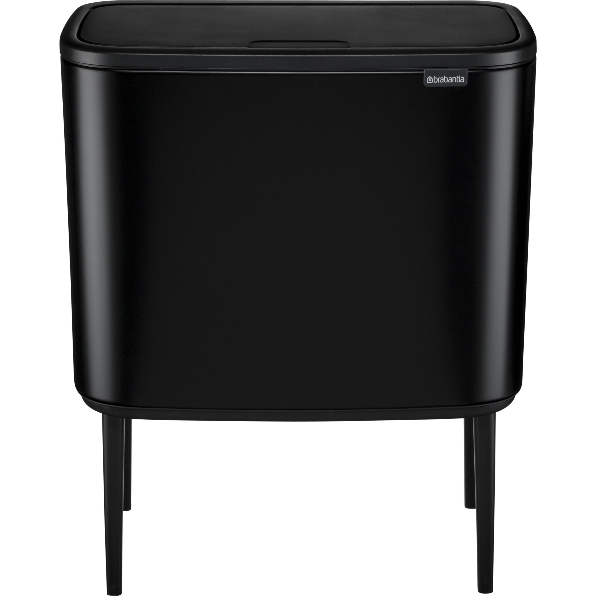 Brabantia Mülleimer Bo Touch Bin schwarz matt, 3 x 11 L