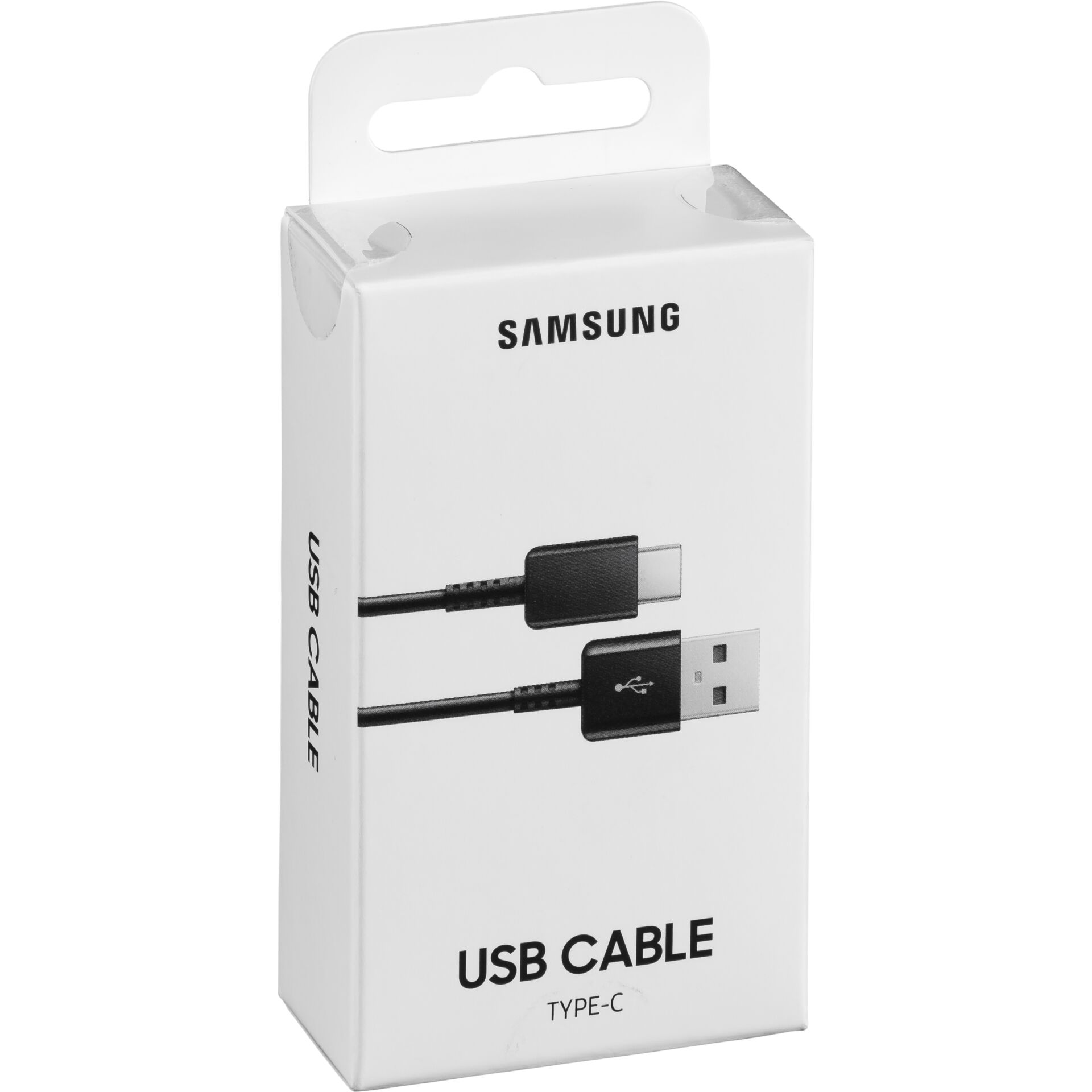 1.5m Samsung EP-DG930 Adapterkabel, USB-C [Stecker] auf USB-A [Stecker], Original Zubehör, schwarz