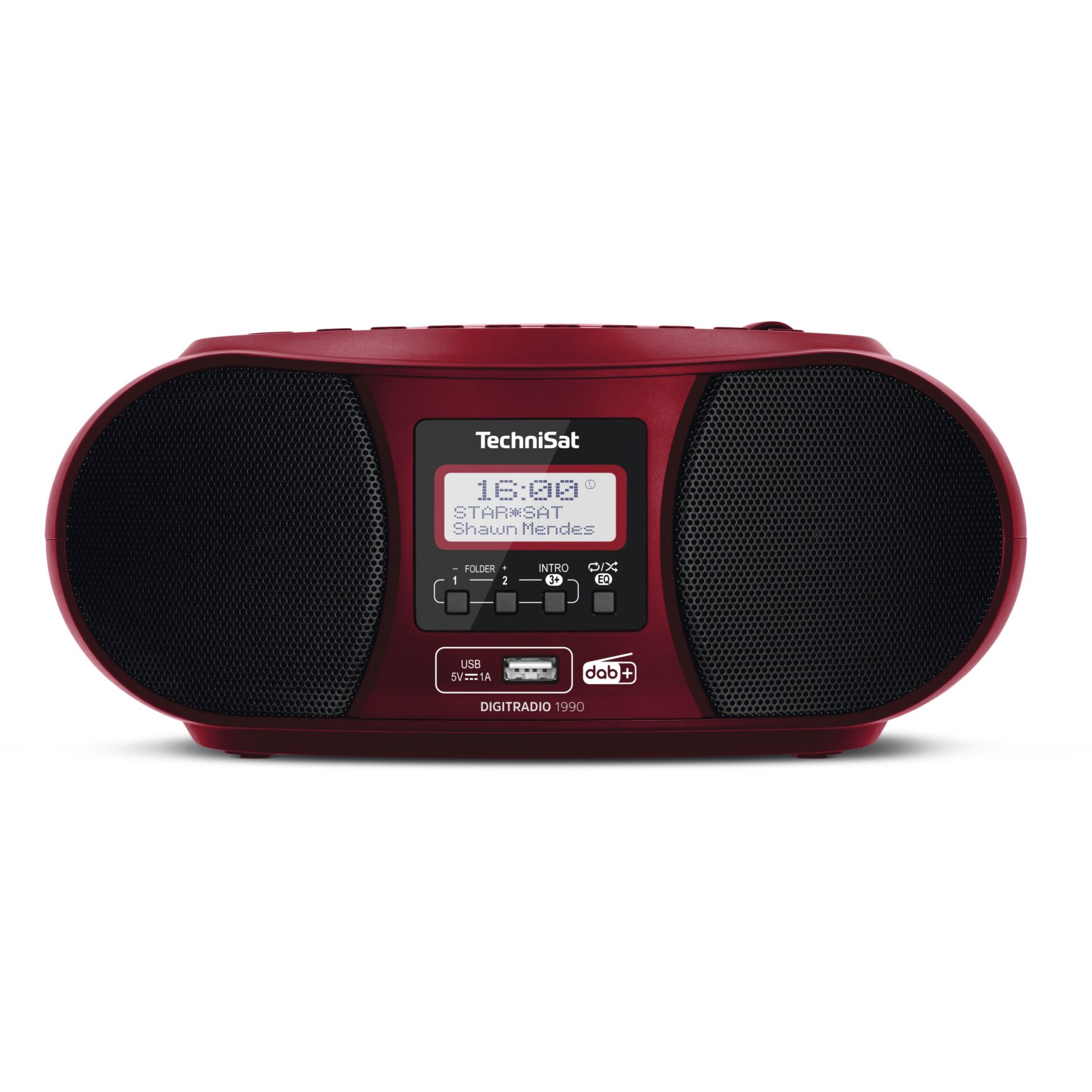 TechniSat DigitRadio 1990 Digital 3 W DAB+, FM Rot Playback MP3