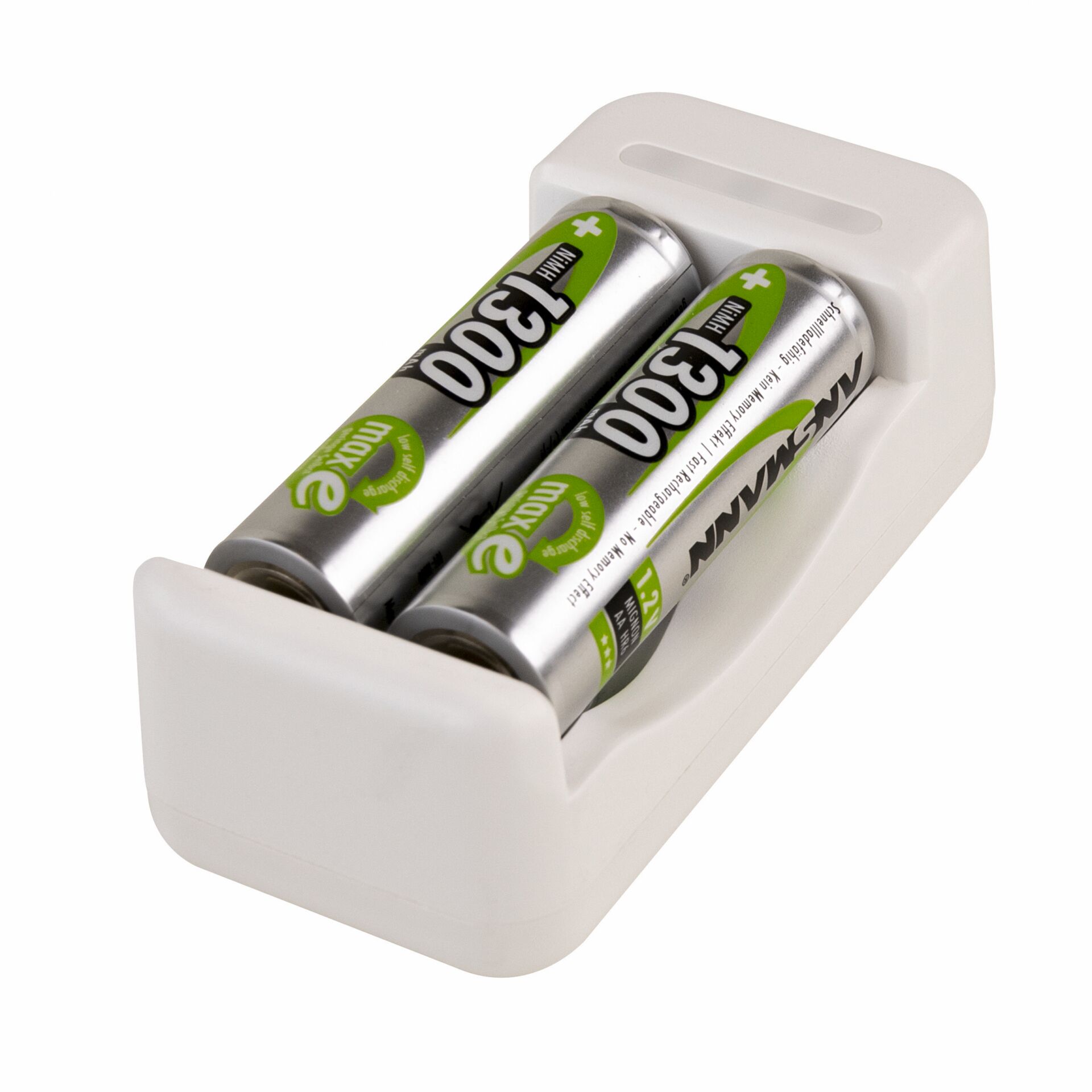 Ansmann Basic II inkl. 2x Mignon AA 1300mAh