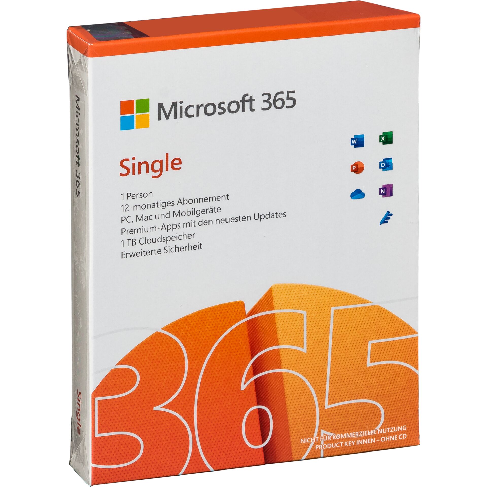 Microsoft 365 Personal 1 Lizenz(en) Abonnement Deutsch 1 Jahr(e)