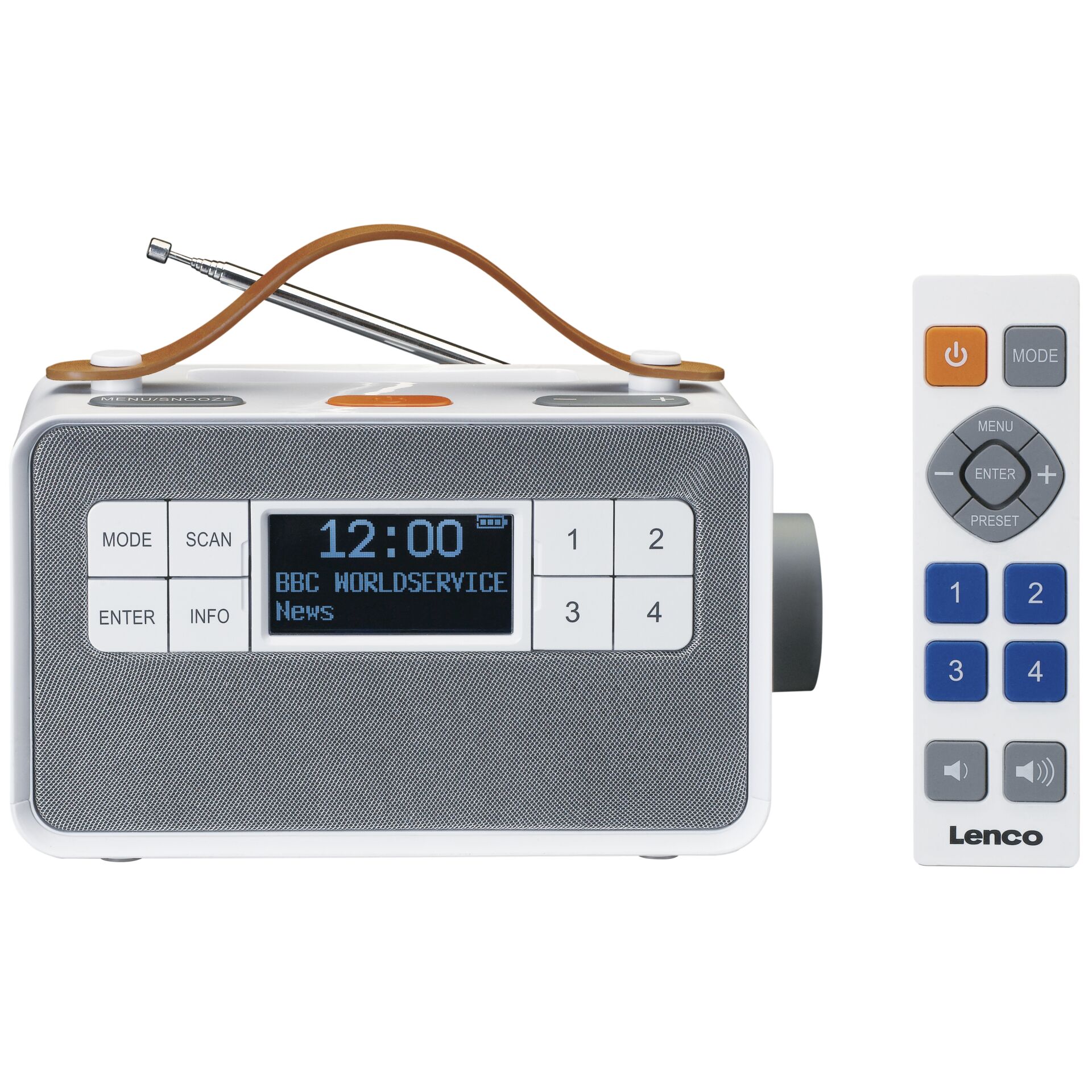 Lenco PDR-065WH Radio Tragbar Digital Weiß