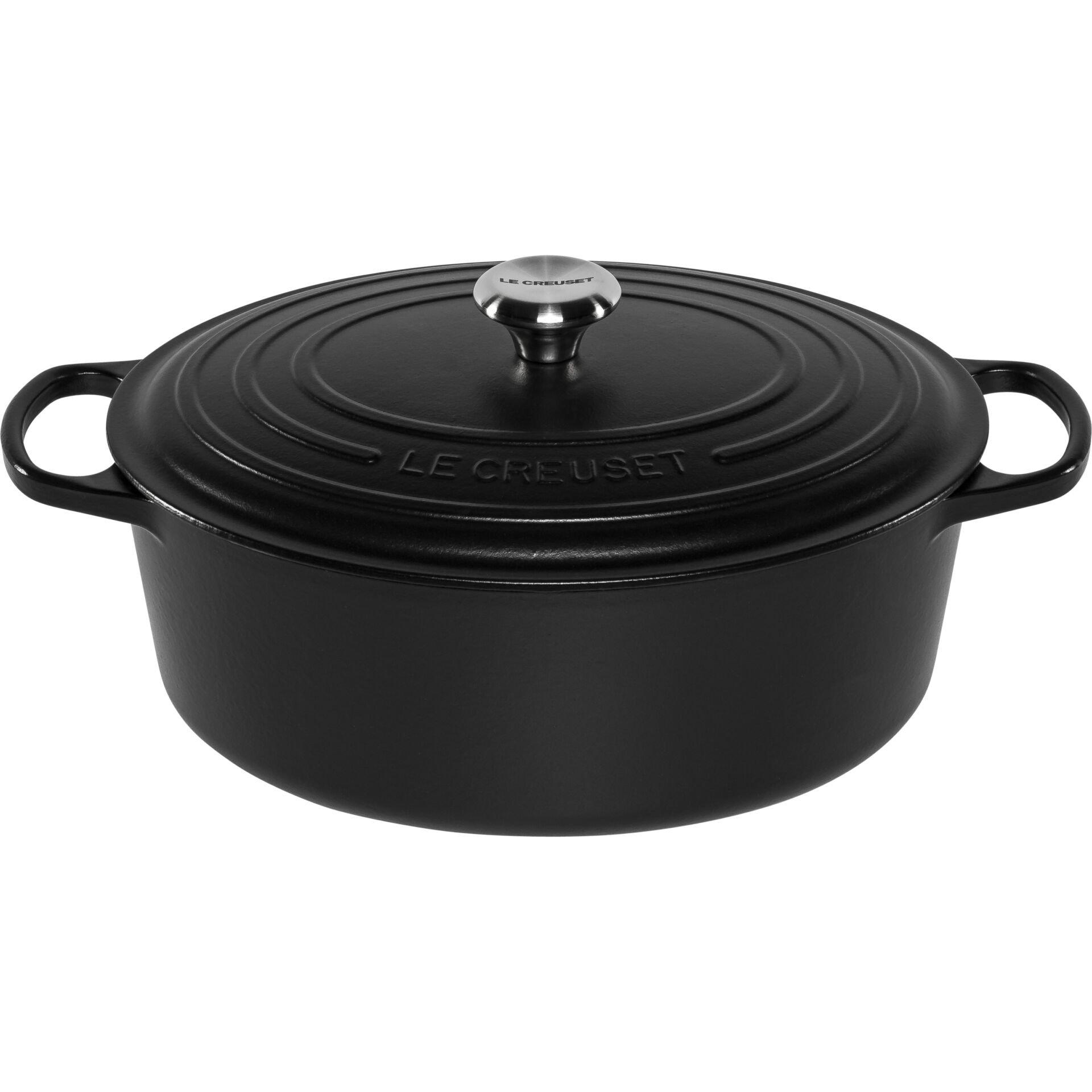 Le Creuset Signature Bräter Schwarz Oval 33 cm