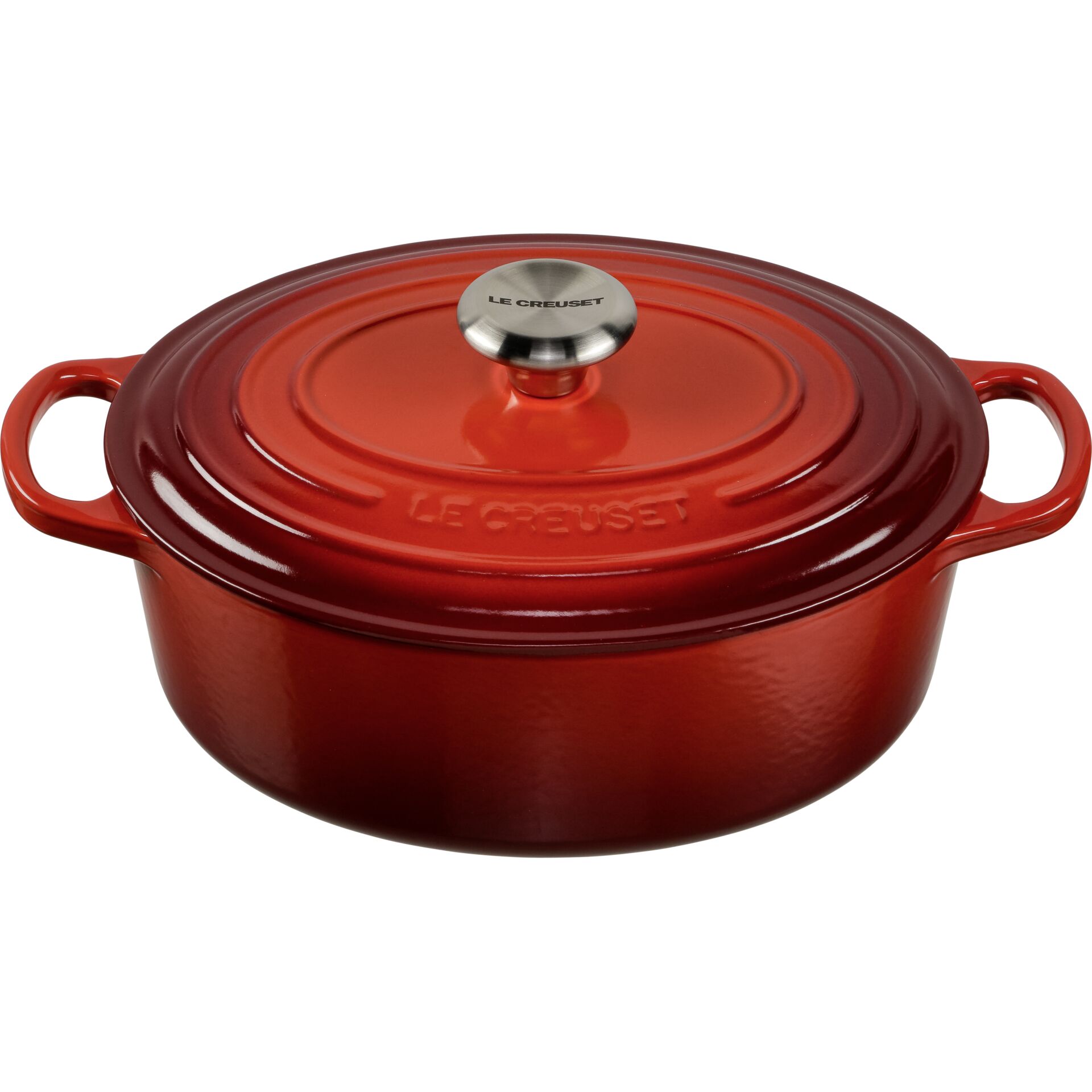 Le Creuset Signature Bräter Kirschrot Oval 33 cm