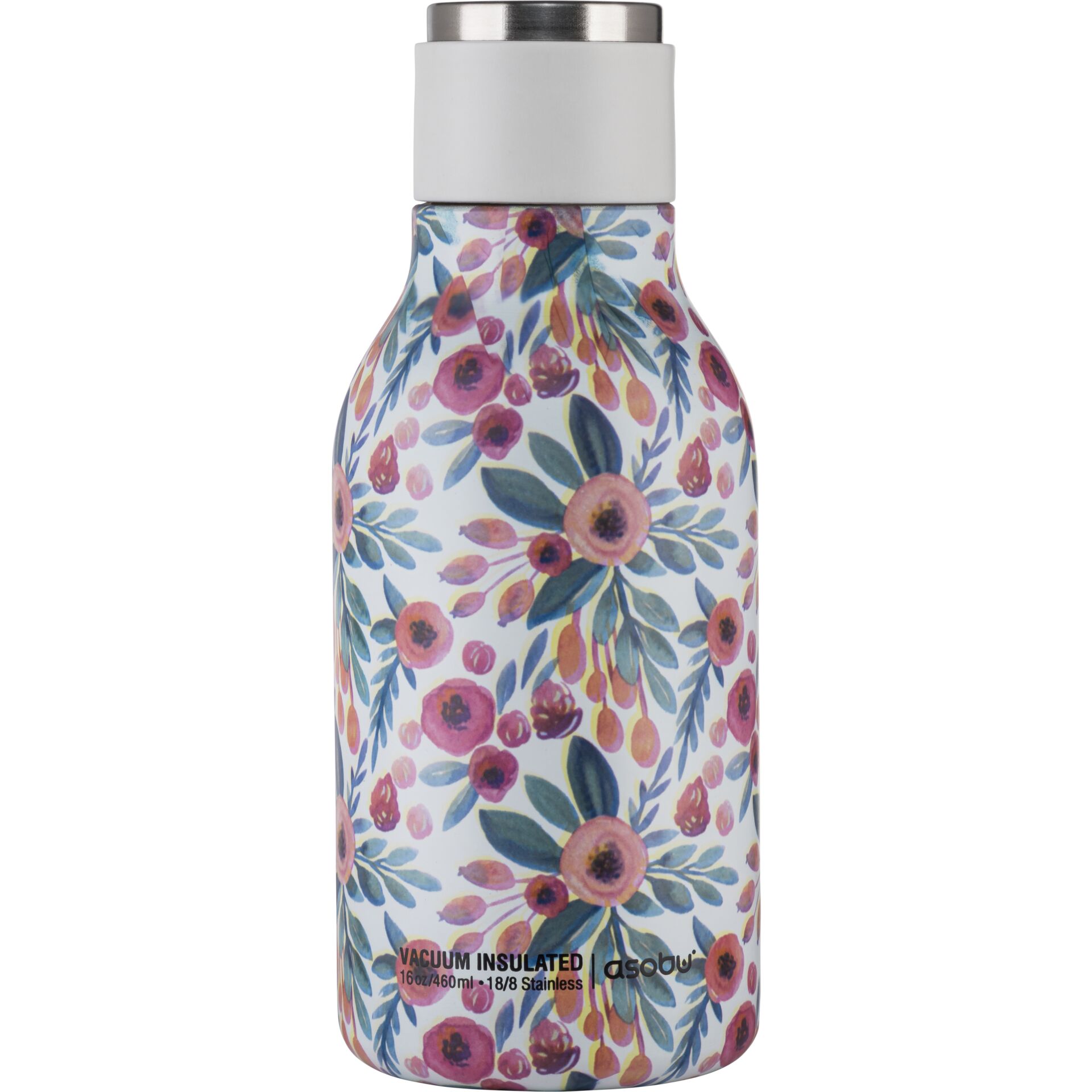 Asobu Urban Drink Bottle Floral, 0.473 L